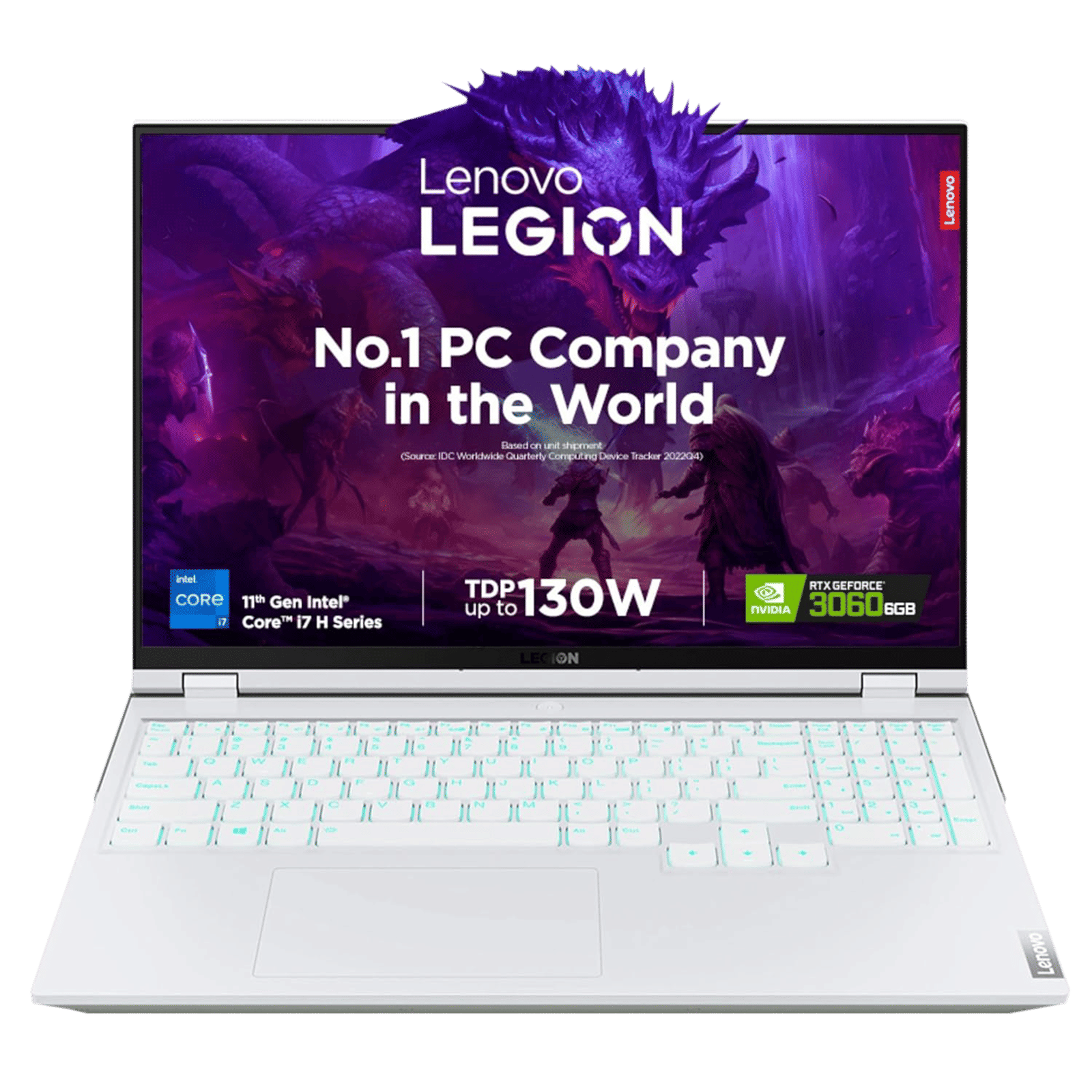 Lenovo Legion 5 Pro Intel Core i7 11th Gen (15.6 inch, 16GB, 1TB, Windows 11, MS Office 2021, NVIDIA GeForce RTX 3060 Graphics, WQXGA IPS Display, Stingray White, 82JD005KIN)