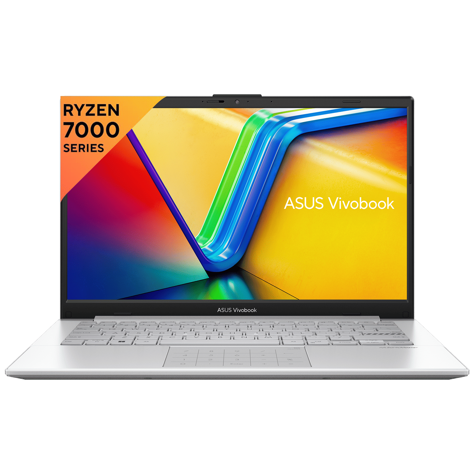 ASUS Vivobook Go 14 E1404FA-NK521WS AMD Ryzen 5 7520U 7th Gen Thin and Light Laptop (8GB, 512GB SSD, Windows 11 Home, 14 inch Full HD Display, MS Office Home & Student 2021, Cool Silver, 1.38 KG)