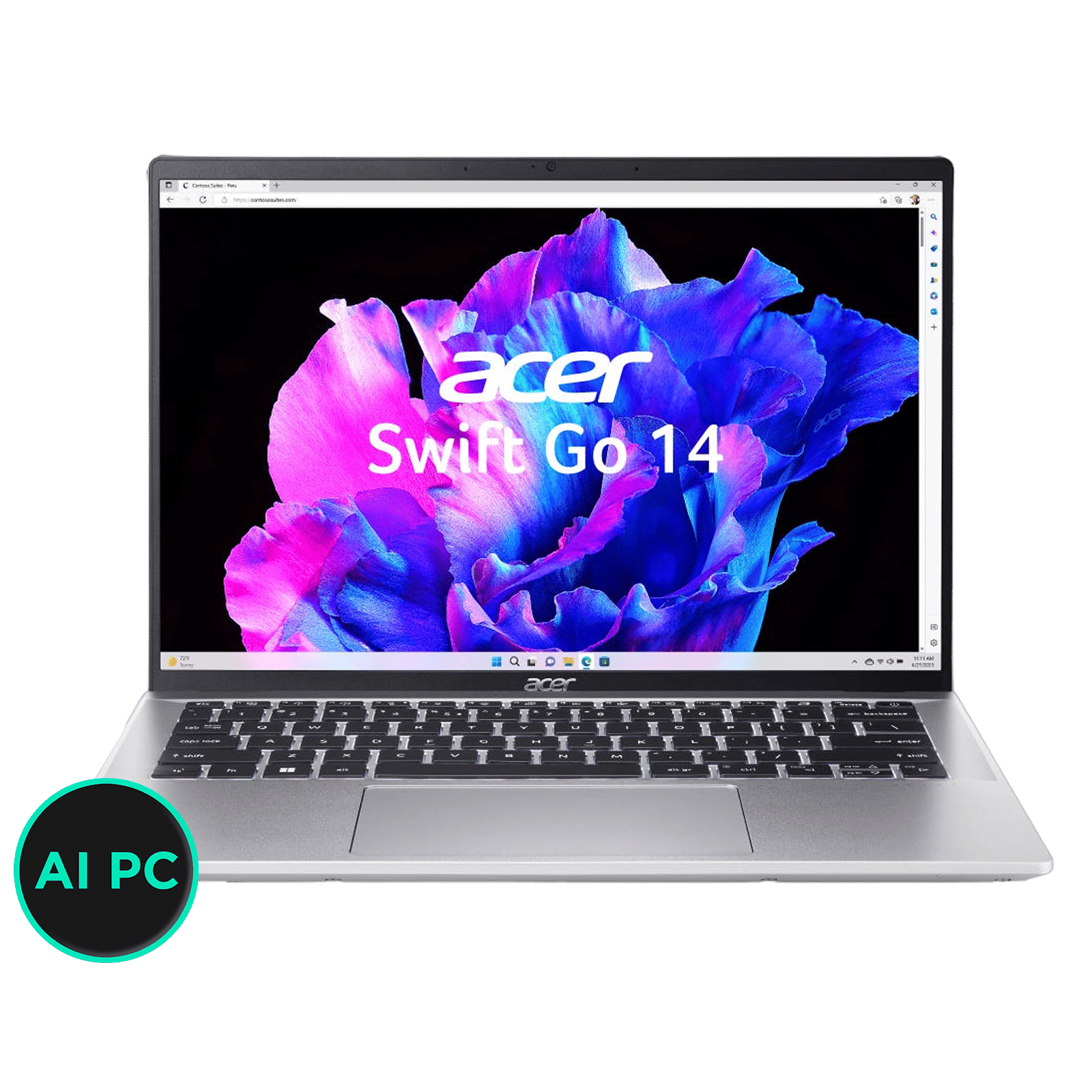 acer Swift Go 14 Intel Core Ultra 5 Touchscreen Thin and Light Laptop (16GB, 512GB SSD, Windows 11 Home, Shared Graphics, 14 inch WUXGA IPS Display, M...