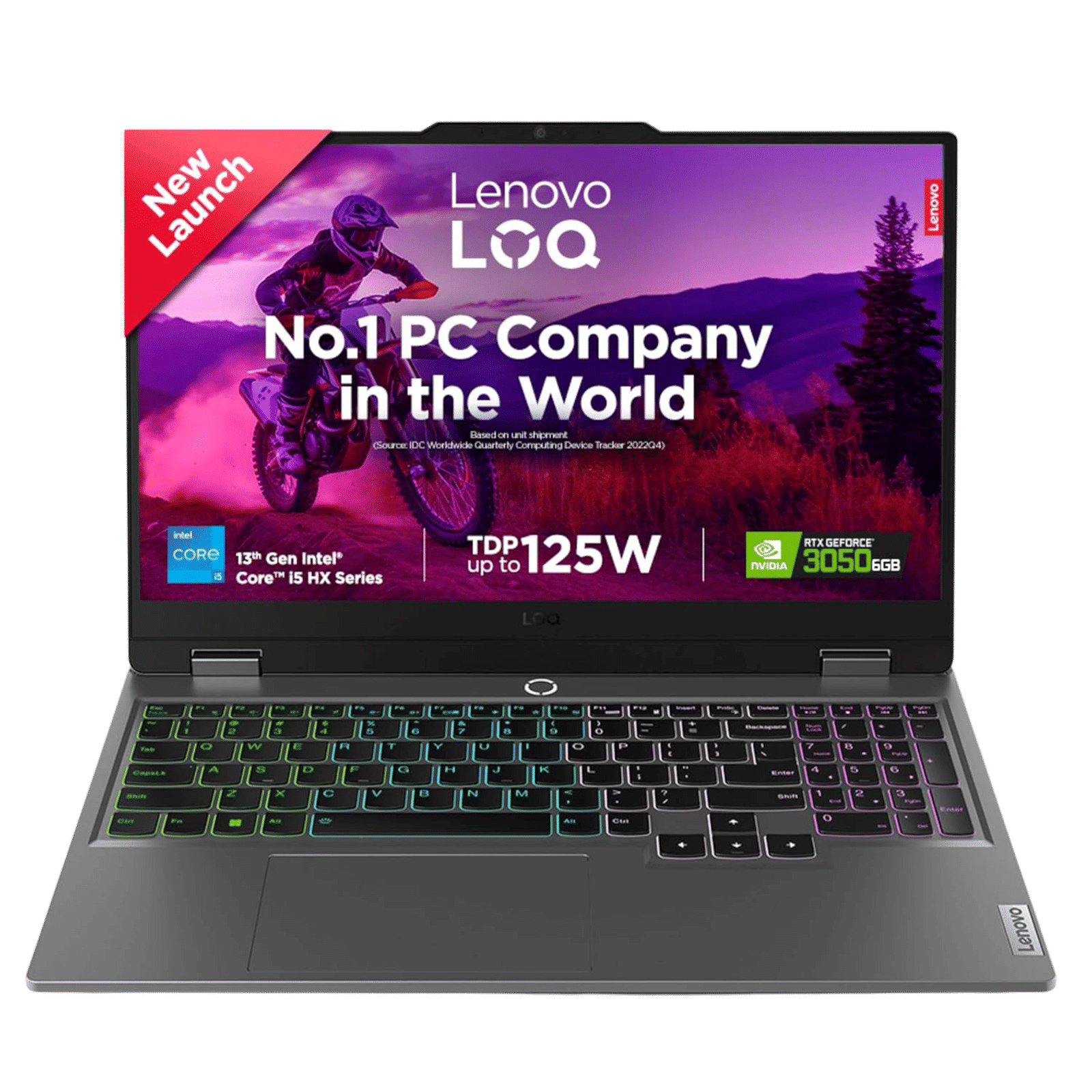 Lenovo LOQ 15IRX9 Intel Core i5 13th Gen Gaming Laptop (16GB, 512GB SSD, Windows 11 Home, 6GB Graphics, 15.6 inch 144 Hz Full HD IPS Display, NVIDIA GeForce RTX 3050, MS Office 2021, Luna Grey, 2.38 KG)
