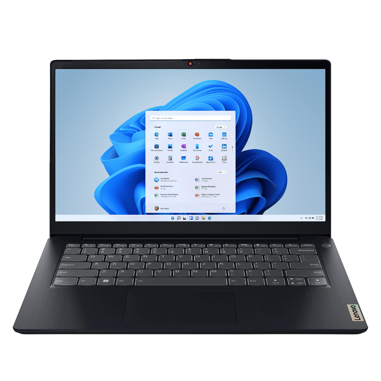Lenovo IdeaPad 3 14IAU7 Intel Core i3 12th Gen Thin & Light Laptop (8GB, 512GB SSD, Windows 11 Home, 14 inch Full HD TN Display, MS Office 2021, Abyss Blue, 1.43 KG)