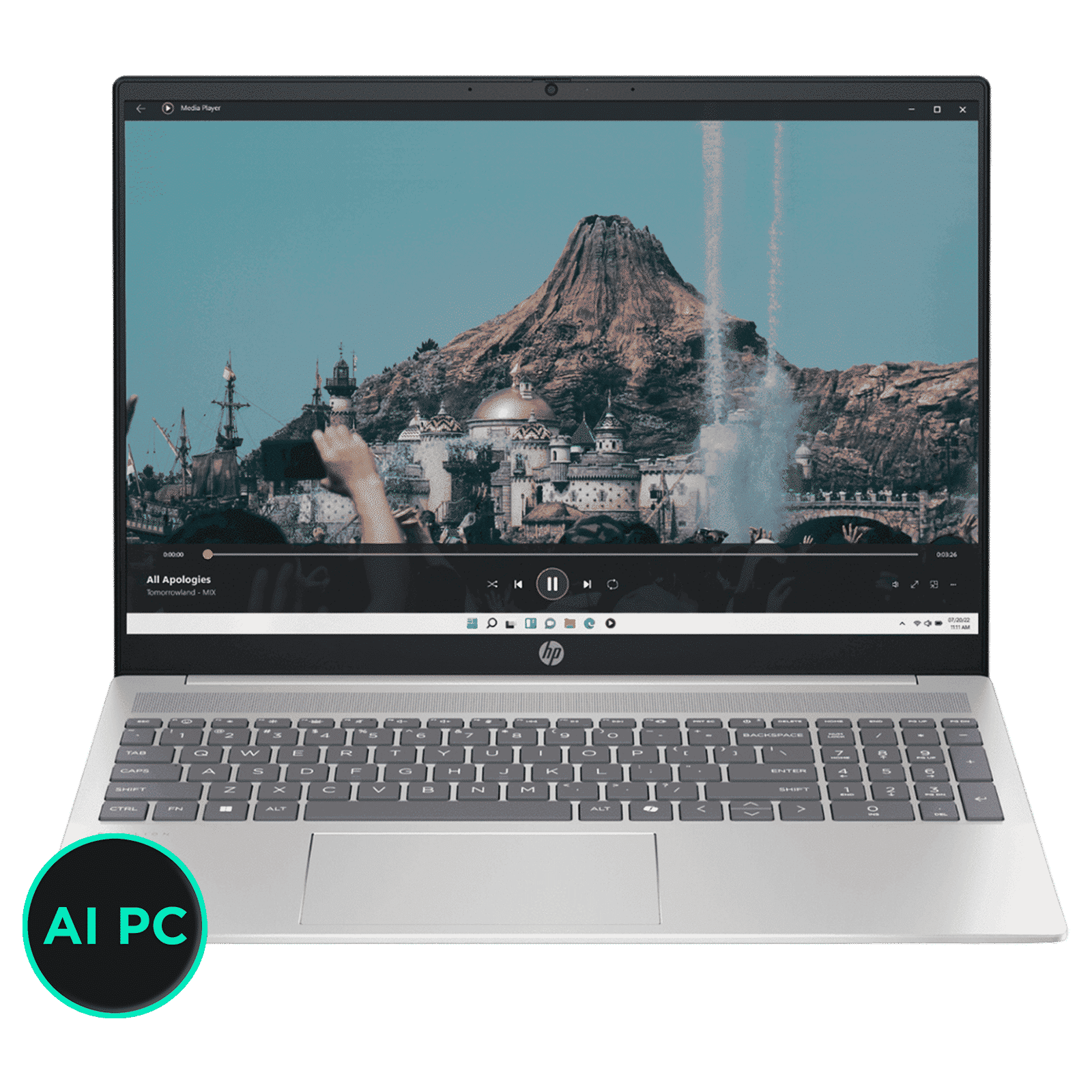 HP Pavilion 16 af0015TU Intel Core Ultra 5 Laptop (16GB, 512GB SSD, Windows 11 Home, 16 inch Full HD IPS Display, MS Office 2021, Natural Silver, 1.77 KG)