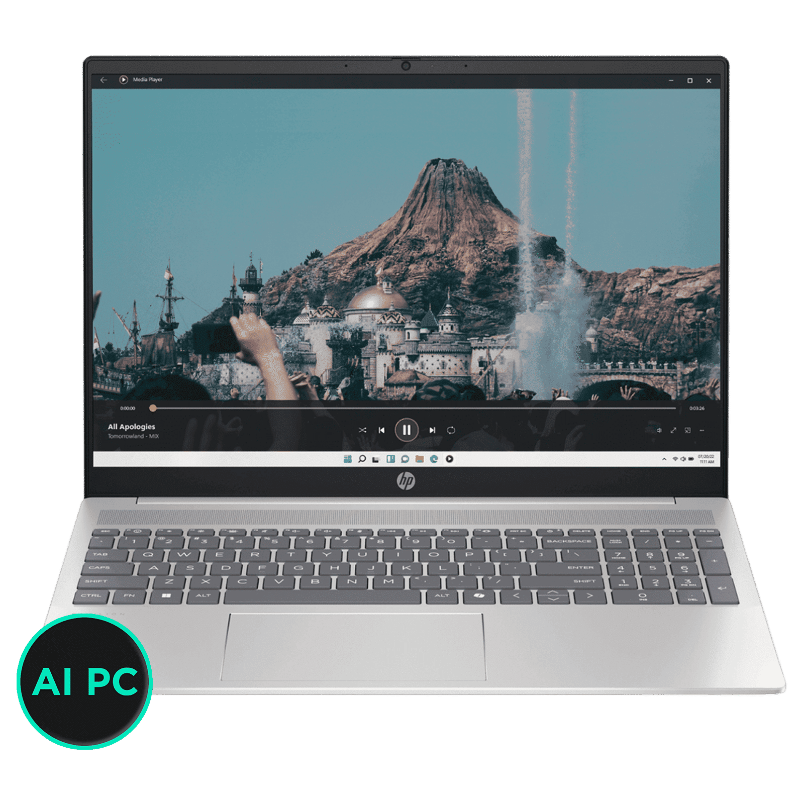 HP Pavilion 16 af0015TU Intel Core Ultra 5 Laptop (16GB, 512GB SSD, Windows 11 Home, 16 inch Full HD IPS Display, MS Office 2021, Natural Silver, 1.77 KG)