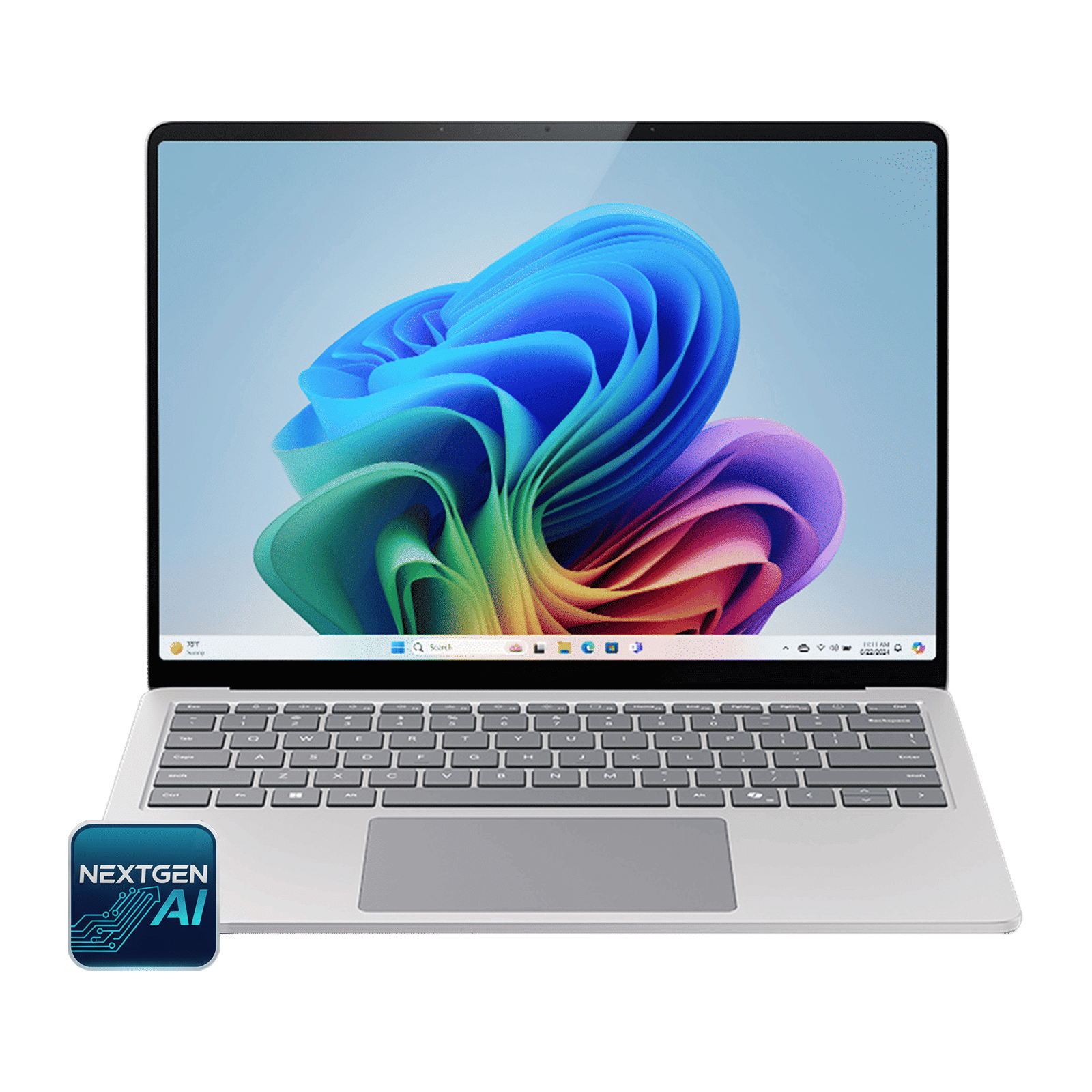 Microsoft Surface 7th Edition Snapdragon X Elite Touchscreen Ultra Thin Laptop (16GB, 256GB SSD, Windows 11 Home, 15 inch LCD Display, Platinum, 1.66 KG)