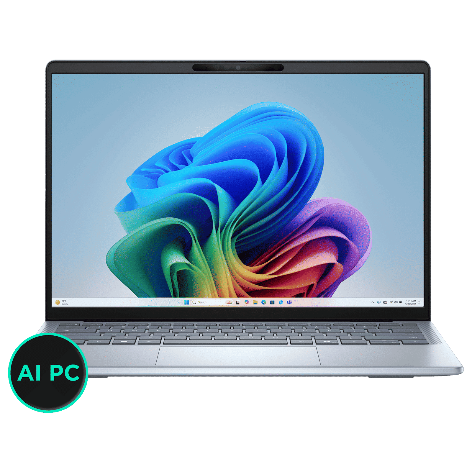 DELL Inspiron 14 Plus Snapdragon X Plus Touchscreen Thin & Light Laptop (16GB, 512GB SSD, Windows 11 Home, 14 inch QHD Plus IPS Display, MS Office 2021, Ice Blue, 1.40 KG)