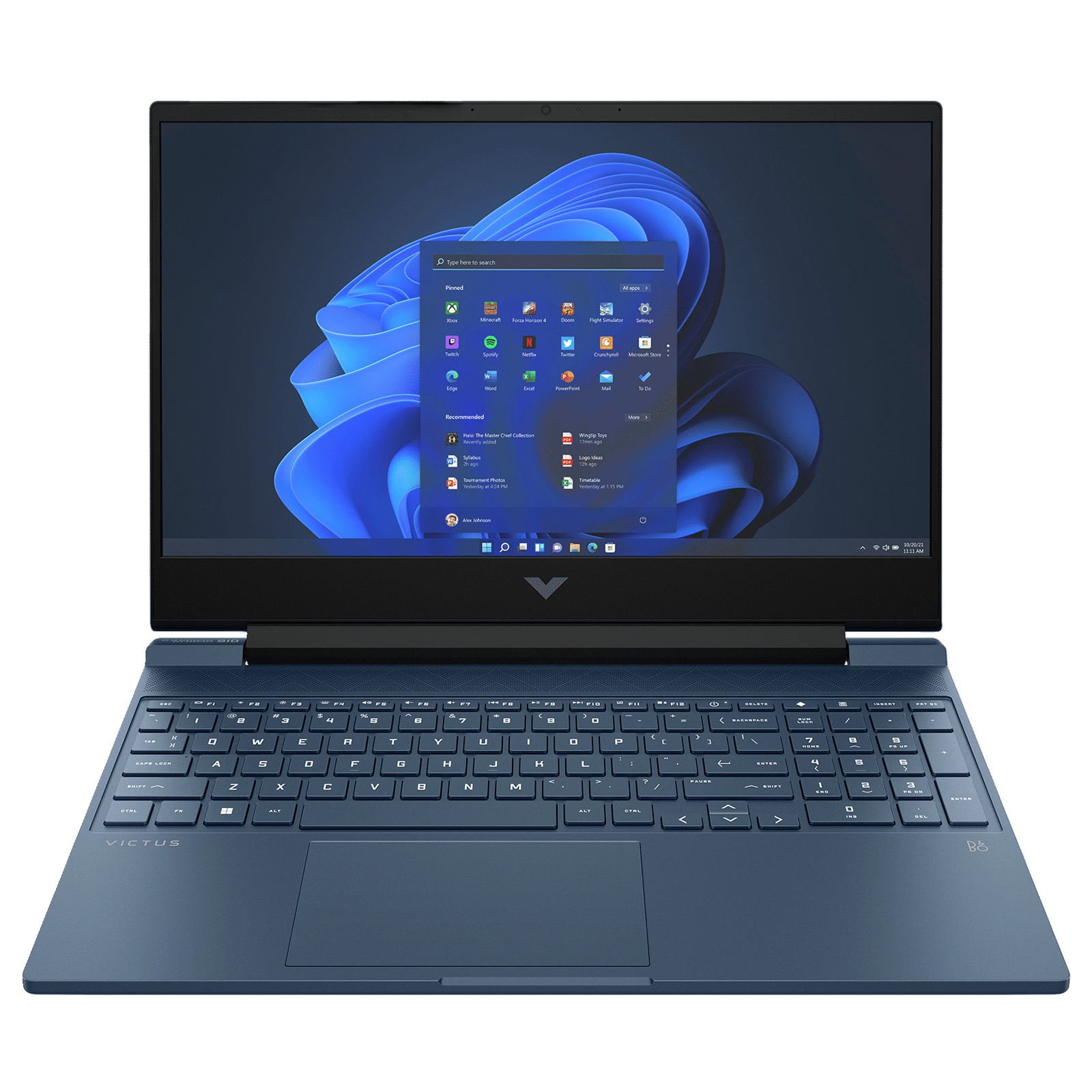 HP Victus 15-FA1400TX Intel Core i5 12th Gen Gaming Laptop (16GB, 512 GB SSD, Windows 11 Home, 4GB Graphics, 15.6 inch 144 Hz Full HD IPS Display, NVIDIA GeForce RTX 3050, MS Office Home & Student 2021, Performance Blue, 2.29 KG)