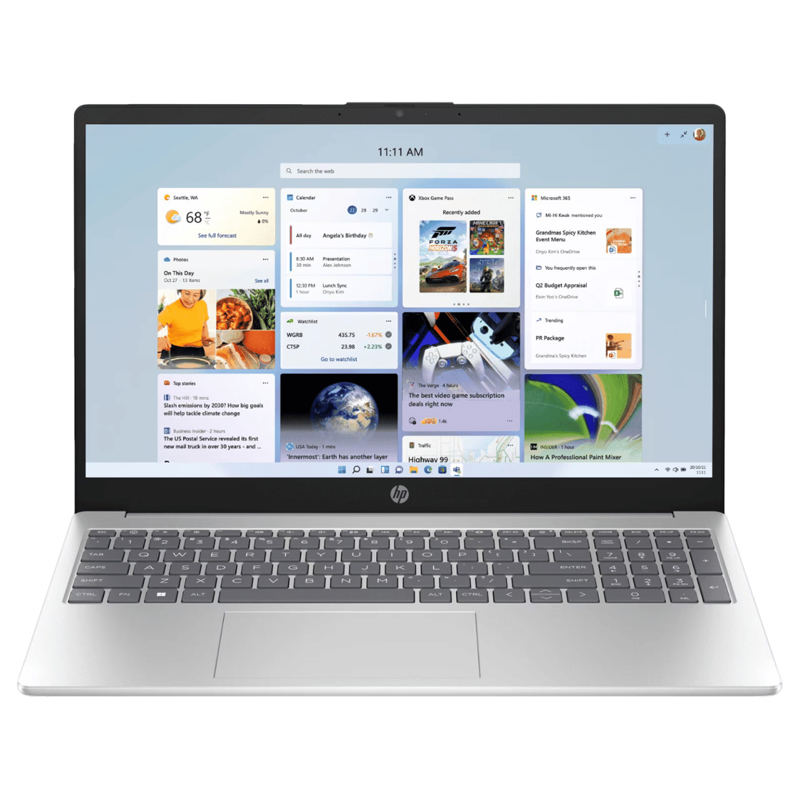 HP 15-fc0155AU AMD Ryzen 5 7520U Thin & Light Laptop (8GB, 512GB SSD, Windows 11 Home, 15.6 inch Full HD Display, Natural Silver, 1.59 KG)