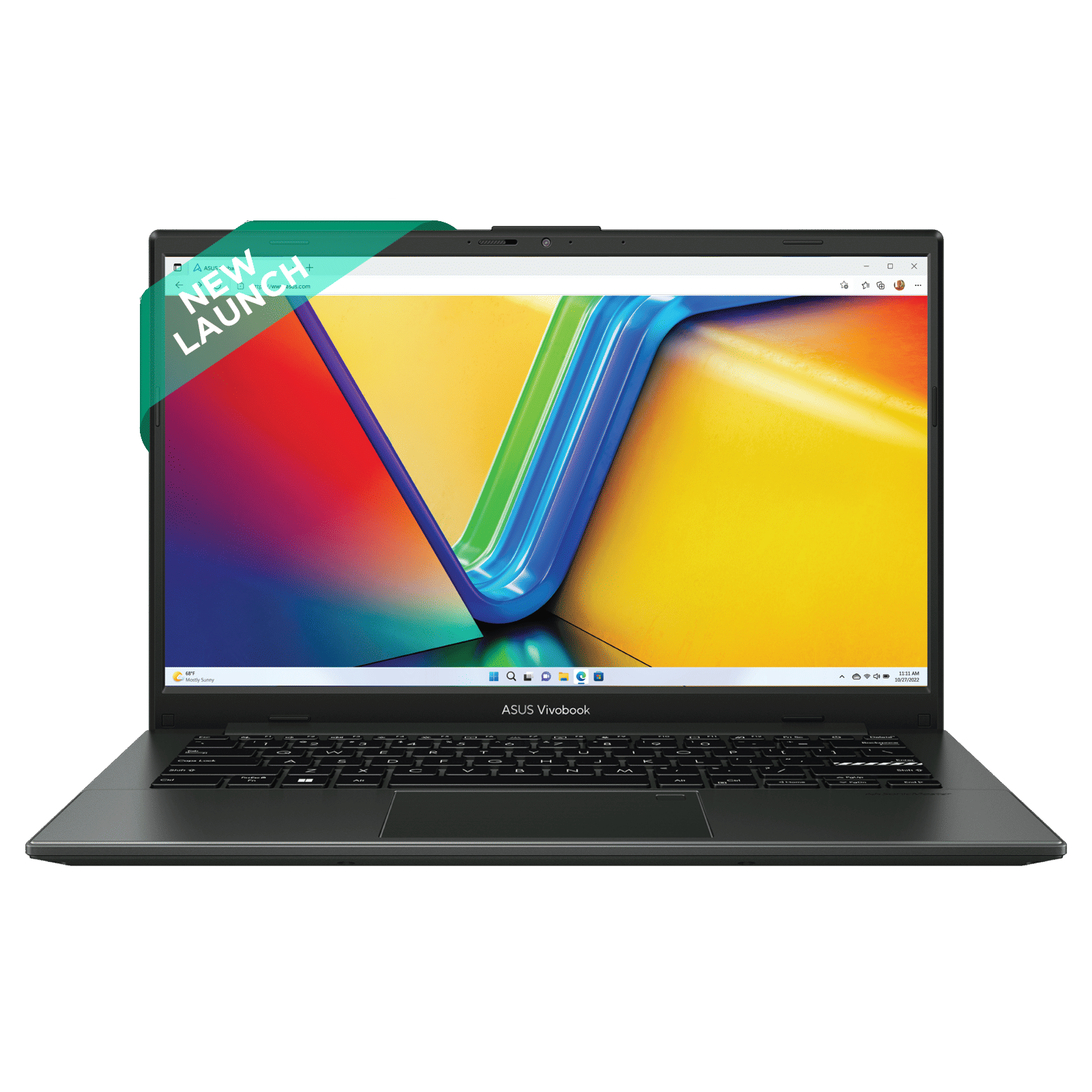 ASUS Vivobook Go 14 AMD Ryzen 5 7520U Thin & Light Laptop (16GB, 512GB SSD, Windows 11 home, AMD Radeon Graphics, 14 inch Full HD Display, MS Office Home 2024, Mixed Black, 1.38 KG)