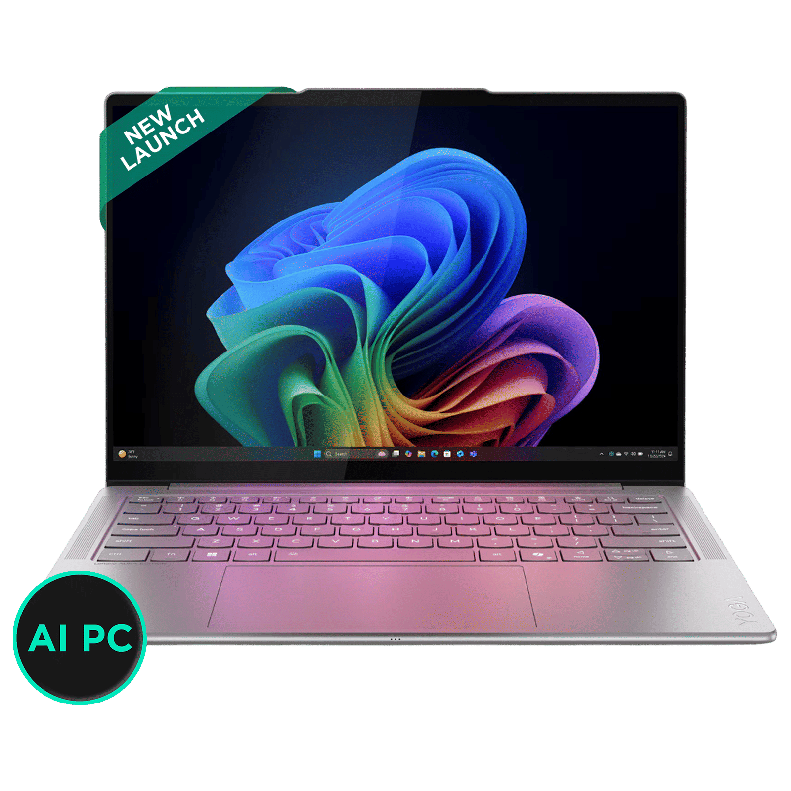 Lenovo Yoga Slim 7 14ILL10 Intel Core Ultra 7 258V Thin & Light Laptop (32GB, 1TB SSD, Windows 11 Home, 14 inch WUXGA OLED Display, MS Office Home 2024, Luna Grey, 1.19 KG)