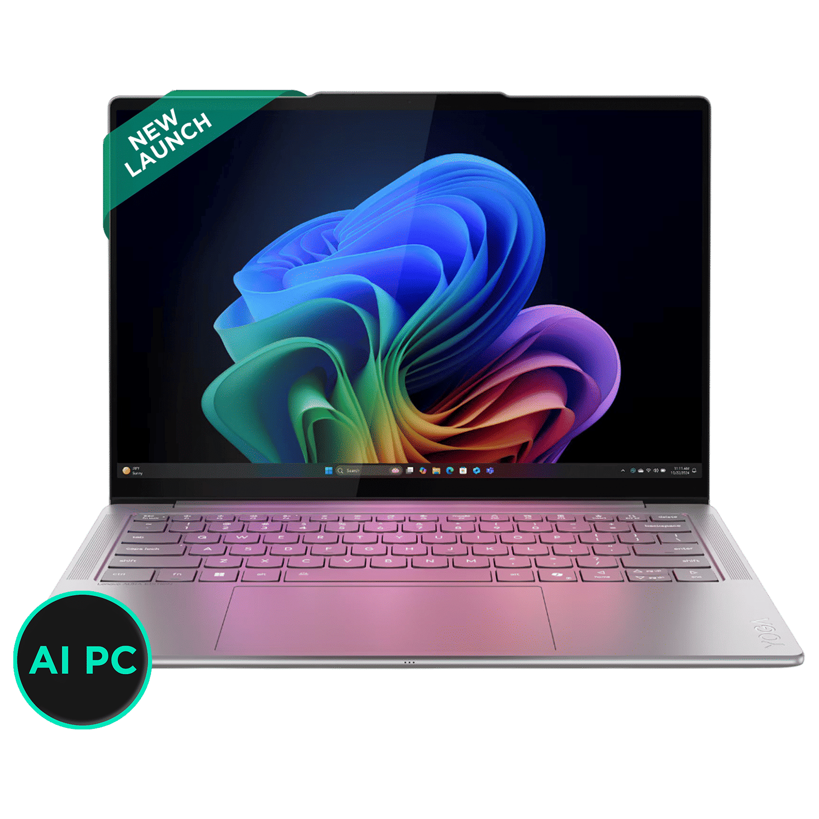 Lenovo Yoga Slim 7 14ILL10 Intel Core Ultra 5 228V Thin & Light Laptop (32GB, 1TB SSD, Windows 11 Home, 14 inch WUXGA OLED Display, MS Office Home 2024, Luna Grey, 1.19 KG)