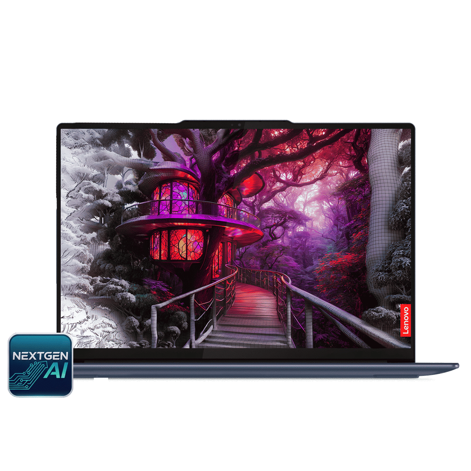 Lenovo Yoga Slim 7 14Q8X9 Snapdragon X Plus Touchscreen Thin & Light Laptop (32GB, 1TB SSD, Windows 11 Home, 14.5 inch 3K OLED Display, MS Office Home 2024, Cosmic Blue, 1.28 KG)