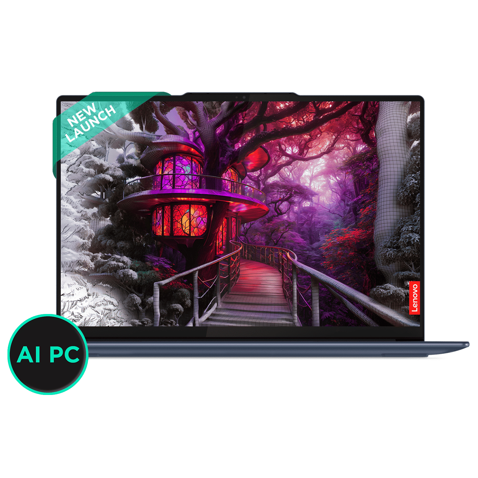 Lenovo Yoga Slim 7 14Q8X9 Snapdragon X Plus Touchscreen Thin & Light Laptop (32GB, 1TB SSD, Windows 11 Home, 14.5 inch 3K OLED Display, MS Office Home 2024, Cosmic Blue, 1.28 KG)