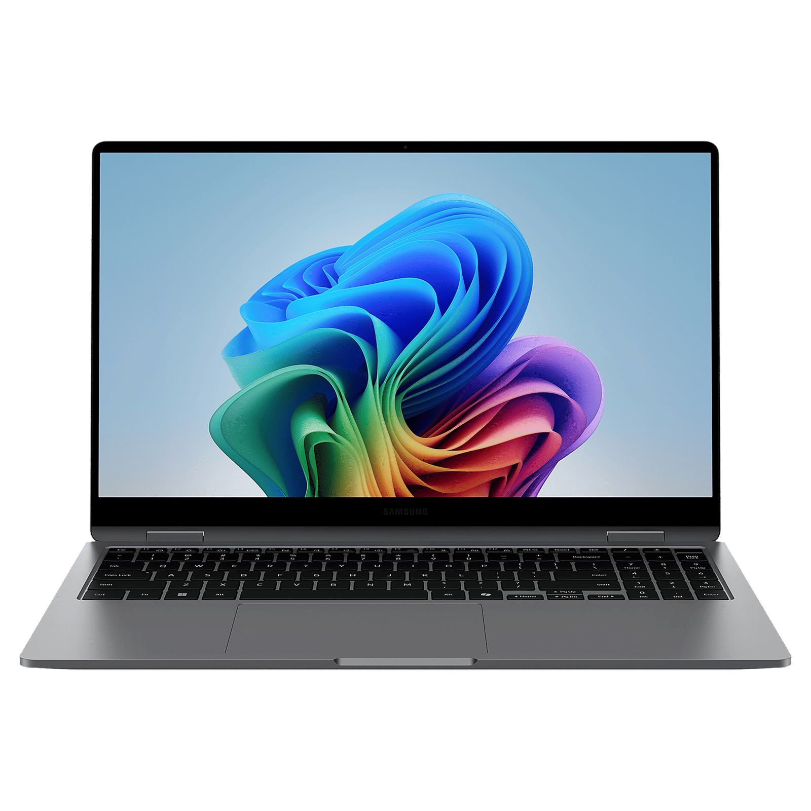 SAMSUNG Galaxy Book5 360 Intel Core Ultra 5 Touchscreen Thin & Light Laptop (16GB, 512GB SSD, Windows 11 Home, 8GB Graphics, 15.6 inch FHD AMOLED Display, MS Office 2021, Gray, 1.46 KG)