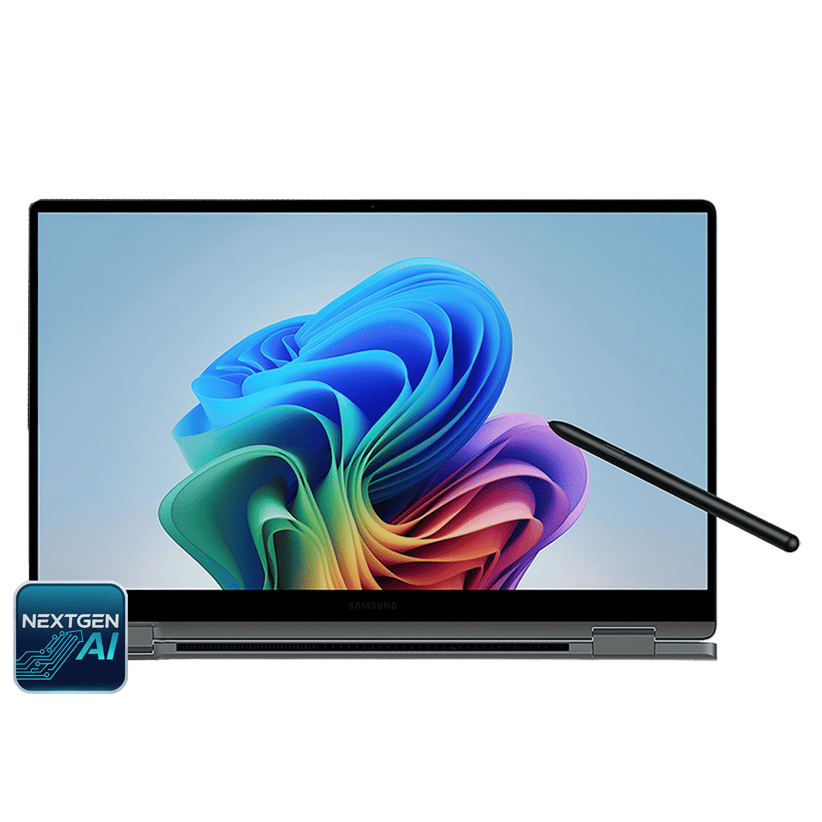 SAMSUNG Galaxy Book5 360 Intel Core Ultra 7 Touchscreen Thin & Light Laptop (16GB, 1TB SSD, Windows 11 Home, 8GB Graphics, 15.5 inch FHD AMOLED Display, MS Office 2021, Gray, 1.46 KG)