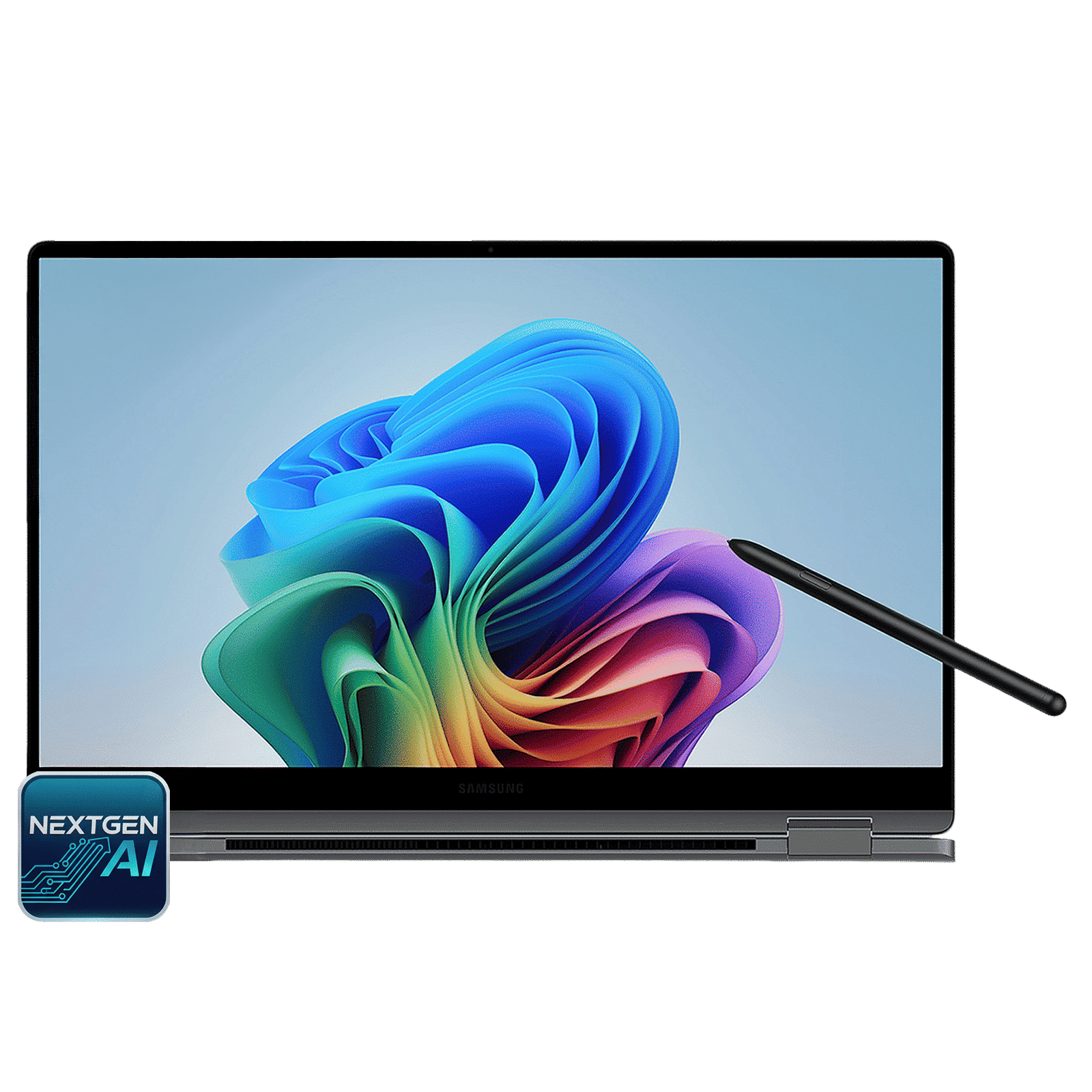 SAMSUNG Galaxy Book5 360 Intel Core Ultra 7 Touchscreen Thin & Light Laptop (16GB, 512GB SSD, Windows 11 Home, 8GB Graphics, 15.5 inch FHD AMOLED Display, MS Office 2021, Gray, 1.46 KG)