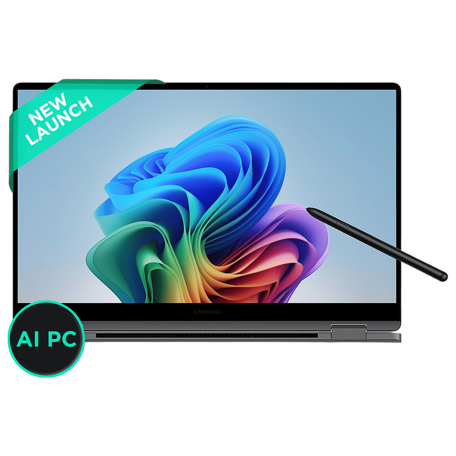 SAMSUNG Galaxy Book5 360 Intel Core Ultra 7 Touchscreen Thin & Light Laptop (32GB, 1TB SSD, Windows 11 Home, 16GB Graphics, 15.5 inch FHD AMOLED Display, MS Office 2021, Gray, 1.46 KG)