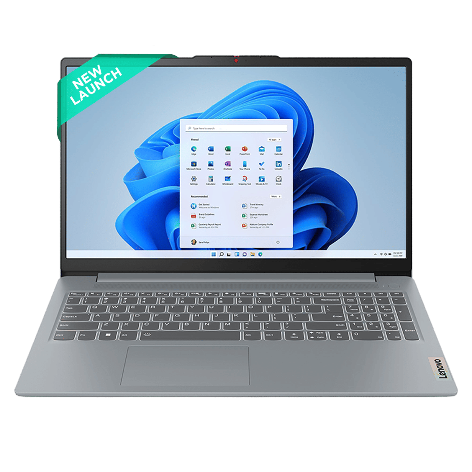 Lenovo IdeaPad Slim 3 15ABR8 AMD Ryzen 5 Thin & Light Laptop (16GB, 512GB SSD, Windows 11 Home, 15.6 inch Full HD Display, MS Office Home 2024, Arctic Grey, 1.62 KG)