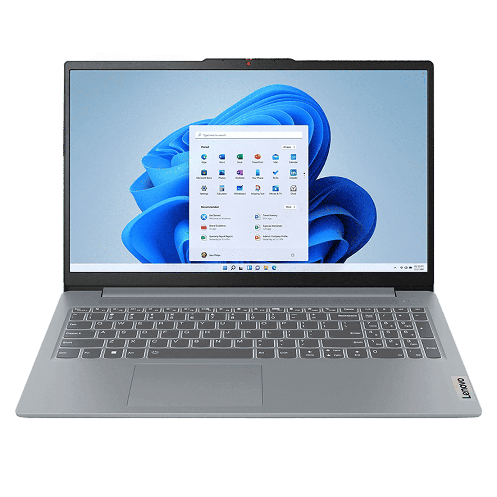 Lenovo IdeaPad Slim 3 15ABR8 AMD Ryzen 5 Thin & Light Laptop (16GB, 512GB SSD, Windows 11 Home, 15.6 inch Full HD Display, MS Office Home 2024, Arctic Grey, 1.62 KG)