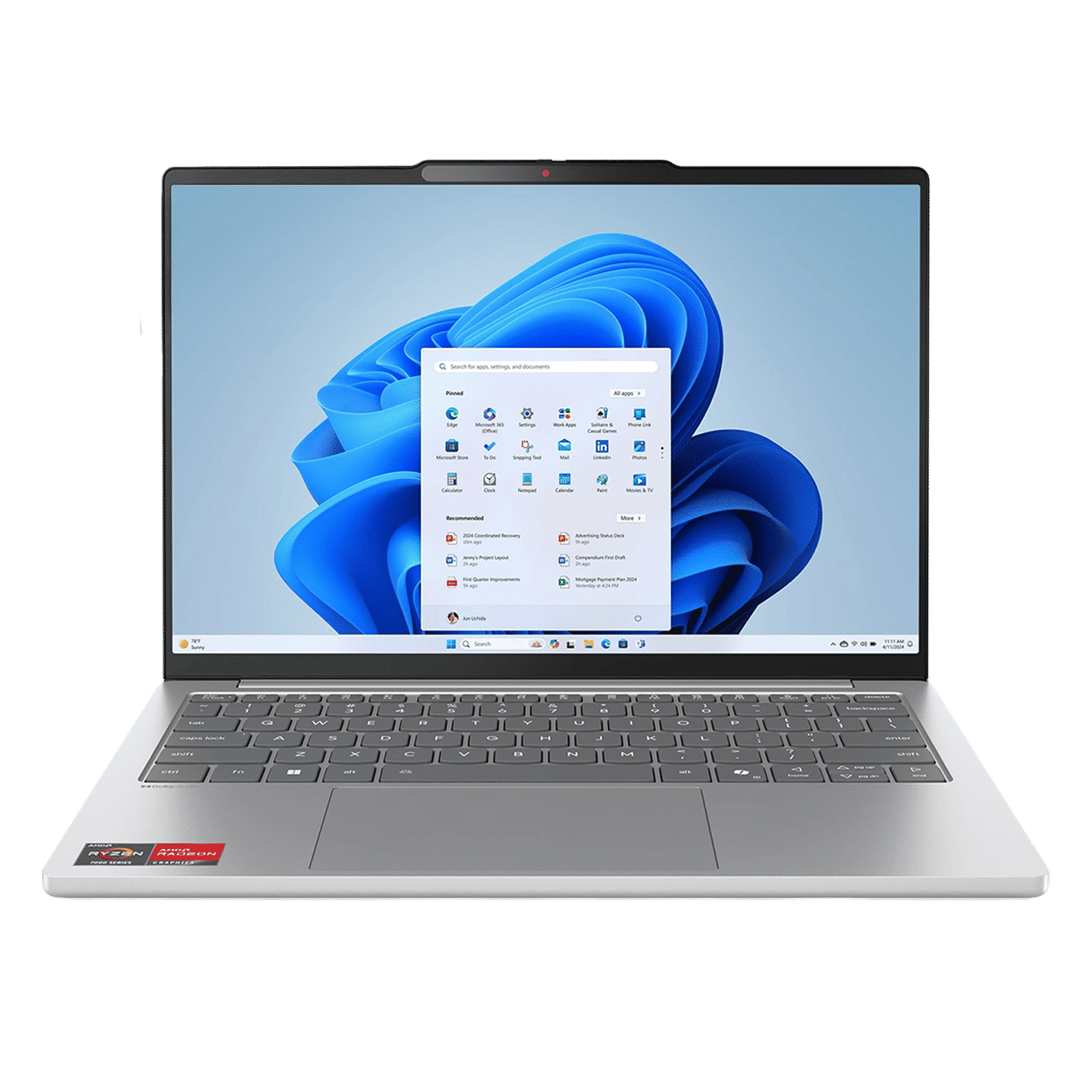 Lenovo IdeaPad Slim 5 13ARP10 AMD Ryzen 7 Thin & Light Laptop (16GB, 512GB SSD, Windows 11 Home, 13.3 inch WUXGA IPS Display, MS Office Home 2024, Cloud Grey, 1.15 KG)