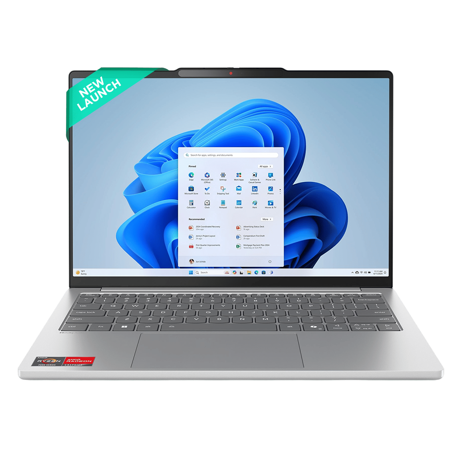 Lenovo IdeaPad Slim 5 13ARP10 AMD Ryzen 7 Thin & Light Laptop (16GB, 512GB SSD, Windows 11 Home, 13.3 inch WUXGA IPS Display, MS Office Home 2024, Cloud Grey, 1.15 KG)
