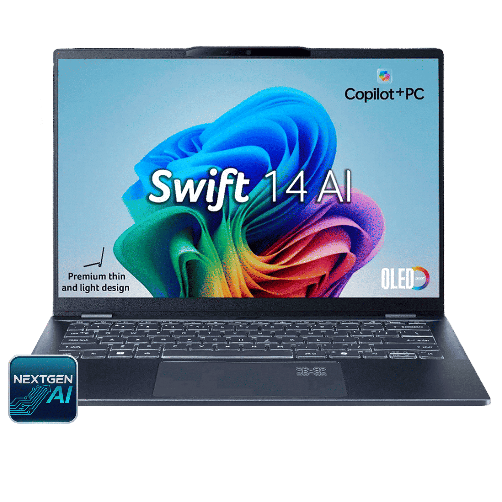 acer Swift 14 AI SF14-51 Intel Core Ultra 7 Thin & Light Laptop (16GB, 1TB SSD, Windows 11 Home, 14 inch OLED WUXGA Display, MS Office, Steam Blue, 1.28 KG)-image-37
