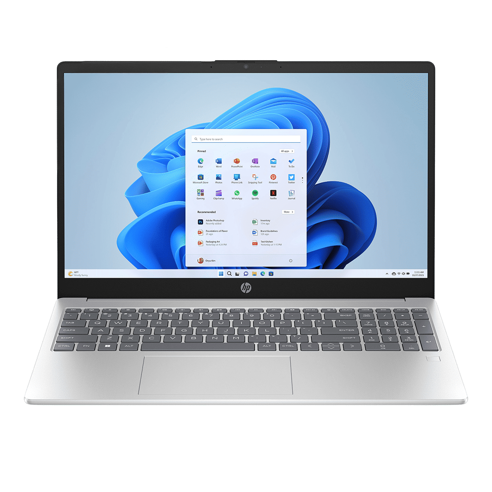 HP 15-hr0007TU Intel Core i5 13th Gen Thin & Light Laptop (16GB, 512GB SSD, Windows 11 Home, 15.6 inch Full HD Display, MS Office 2024, Natural Silver, 1.59 KG)