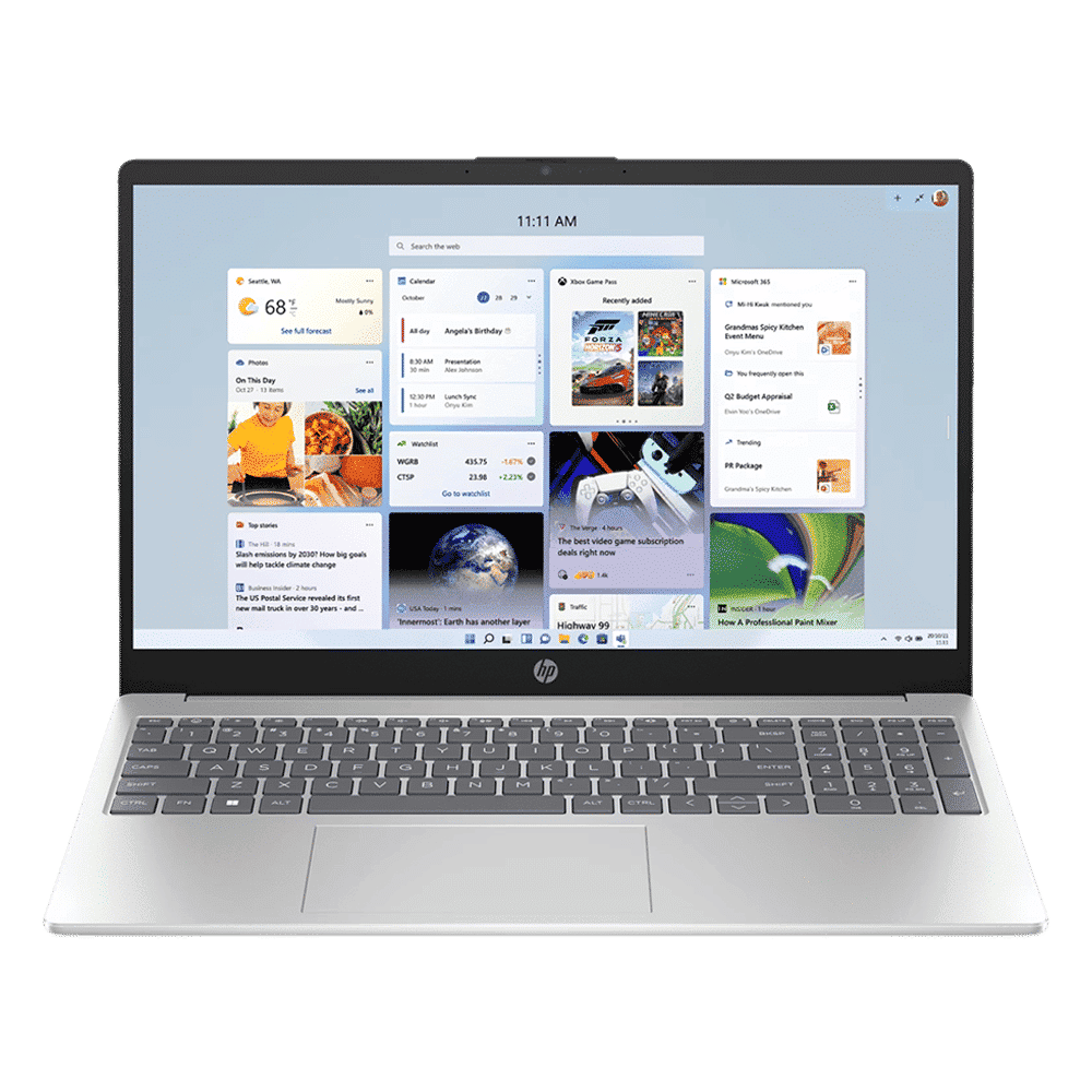 HP 15-fc0154AU AMD Ryzen 3 Thin & Light Laptop (8GB, 512GB SSD, Windows 11 Home, 15.6 inch Full HD Display, MS Office Home, Natural Silver, 1.59 KG)