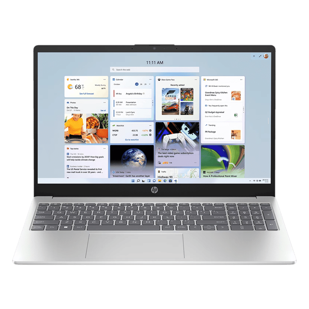 HP 15-fc0154AU AMD Ryzen 3 Thin & Light Laptop (8GB, 512GB SSD, Windows 11 Home, 15.6 inch Full HD Display, MS Office Home, Natural Silver, 1.59 KG)