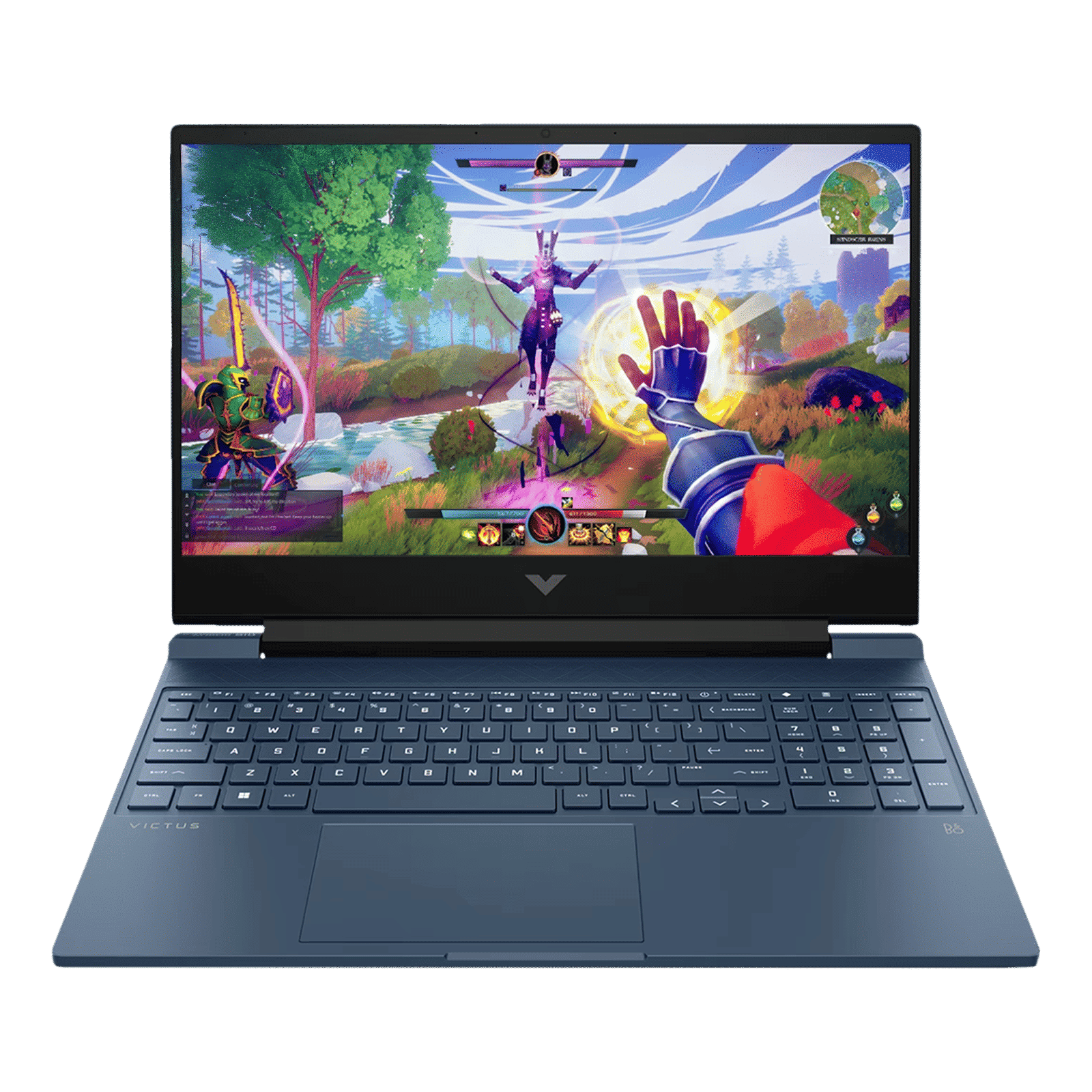 HP Victus 15-fb3004AX AMD Ryzen 5 Gaming Laptop (16GB, 512GB SSD, Windows 11 Home, 4GB Graphics, 15.6 inch 144 Hz Full HD IPS Display, NVIDIA GeForce RTX 2050, MS Office Home 2024, Performance Blue, 2.29 KG)