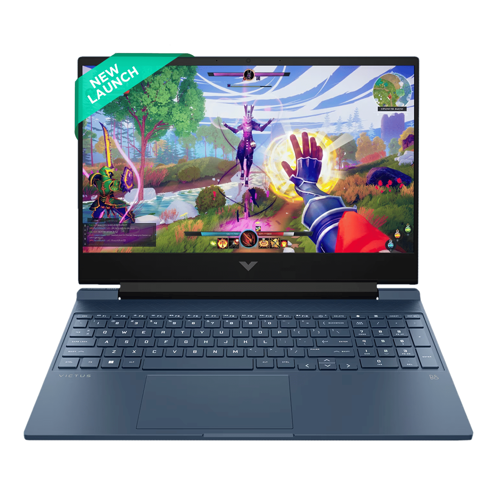 HP Victus 15-fb3004AX AMD Ryzen 5 Gaming Laptop (16GB, 512GB SSD, Windows 11 Home, 4GB Graphics, 15.6 inch 144 Hz Full HD IPS Display, NVIDIA GeForce RTX 2050, MS Office Home 2024, Performance Blue, 2.29 KG)