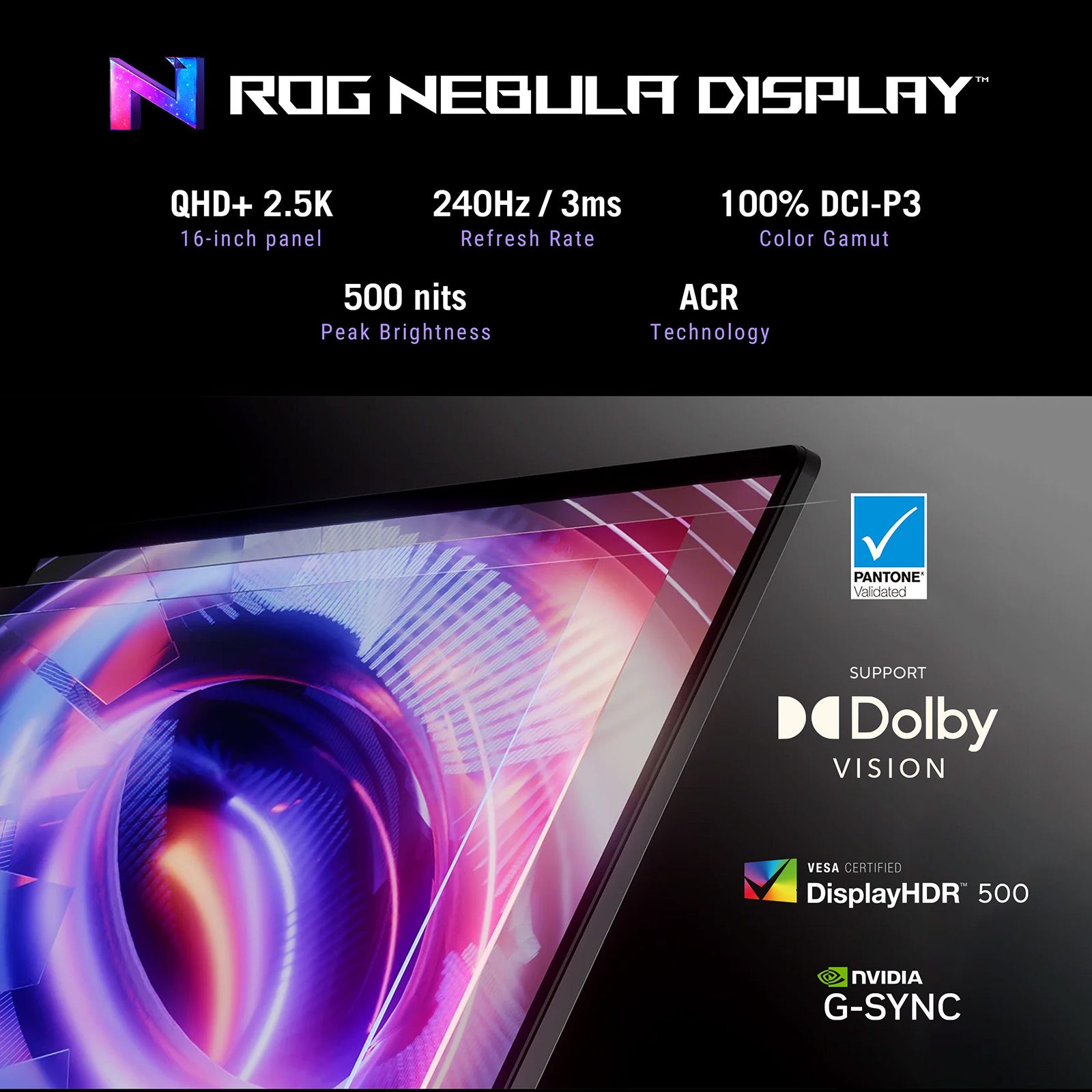 ASUS ROG Strix G16 G615LM-S5128WS Intel Core Ultra 9 Gaming Laptop (16GB, 1TB SSD, Windows 11 Home, 8GB Graphics, 16 inch 240 Hz 2.5K WQXGA IPS Display, NVIDIA GeForce RTX 5060, MS Office Home 2024, Eclipse Gray, 2.65 KG)