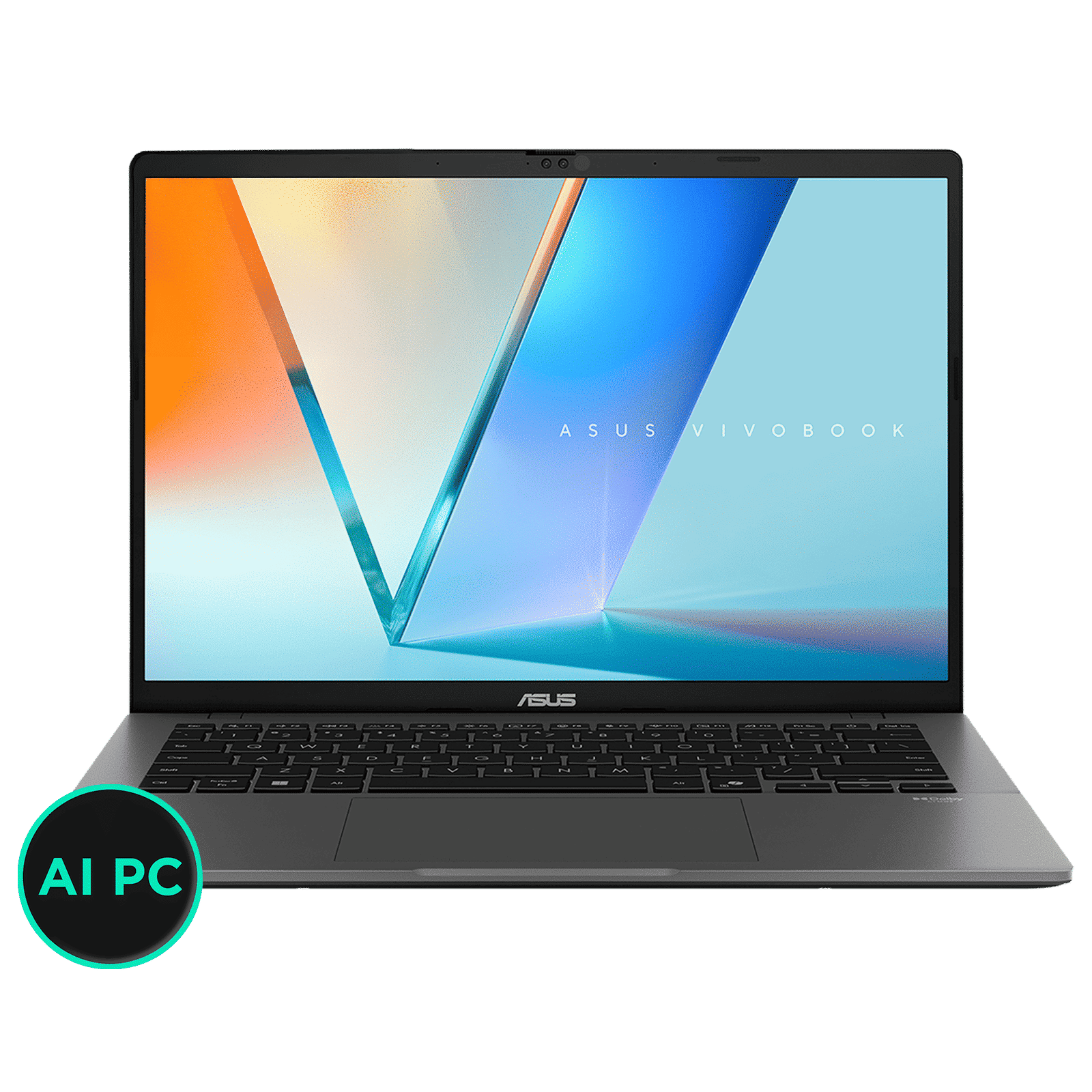 ASUS Vivobook S14 S3407CA-LY057WS Intel Core Ultra 5 Thin & Light Laptop (16GB, 512GB SSD, Windows 11, 14 inch WUXGA IPS Display, MS Office 2024, Matte Gray, 1.40 KG)