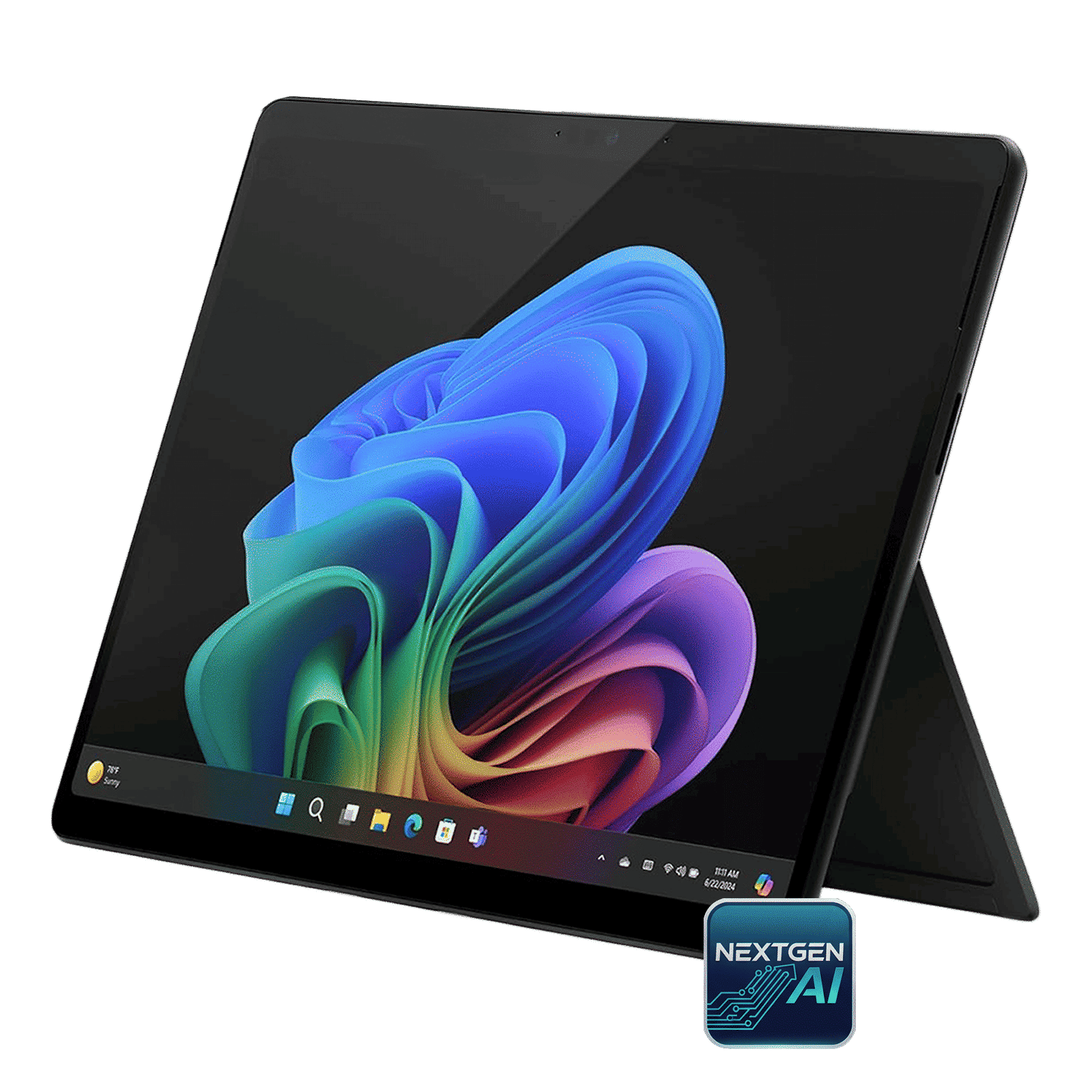 Microsoft Surface Pro 11th Edition Snapdragon X Plus Touchscreen 2-in-1 Laptop (16GB, 512GB SSD, Windows 11 Home, 13 inch LCD Display, Black, 0.89 KG)