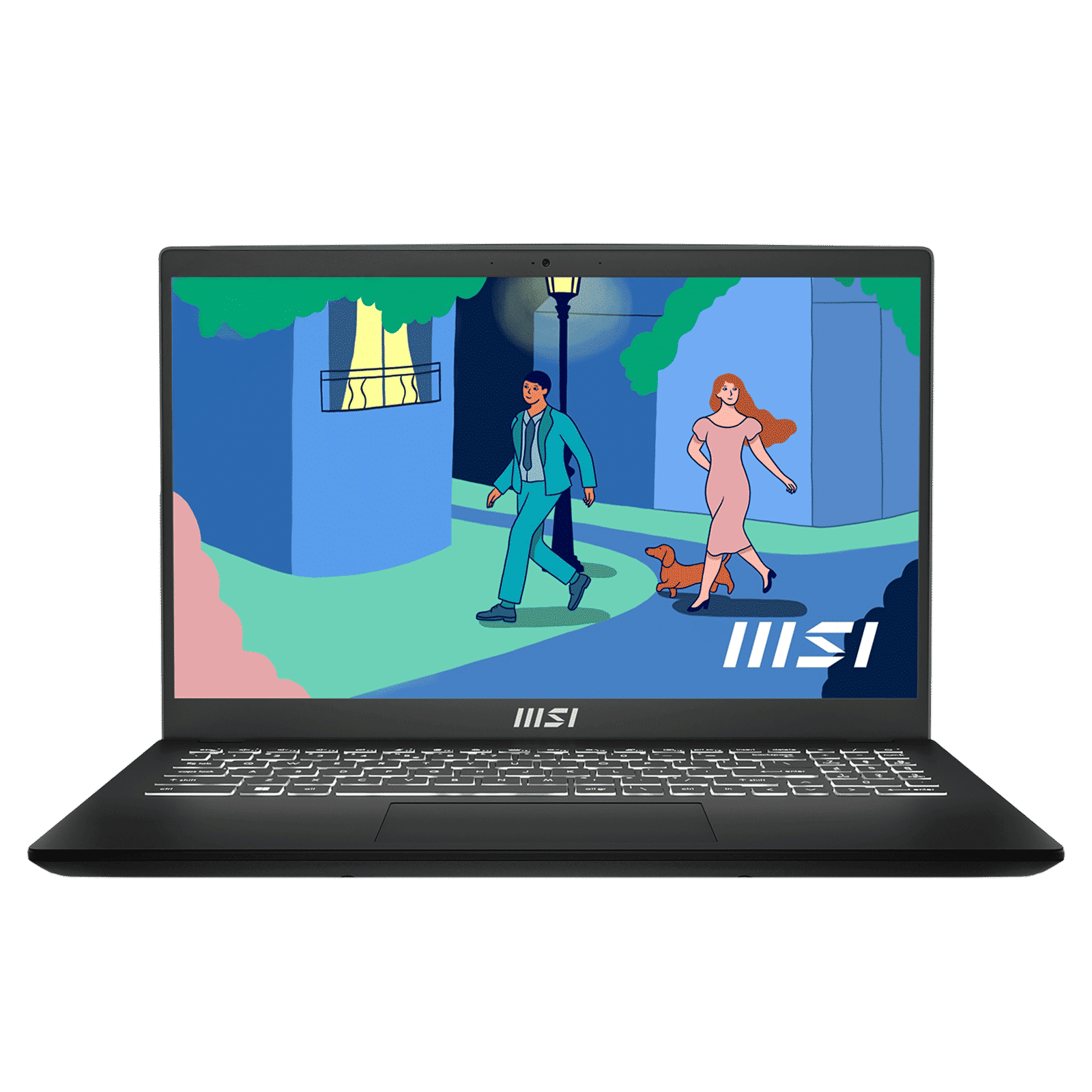 MSI Modern 15 B7M-479IN AMD Ryzen 7 Thin & Light Laptop (16GB, 512GB SSD, Windows 11 Home, 15.6 inch Full HD Display, MS Office Home, Classic Black, 1.75 KG)