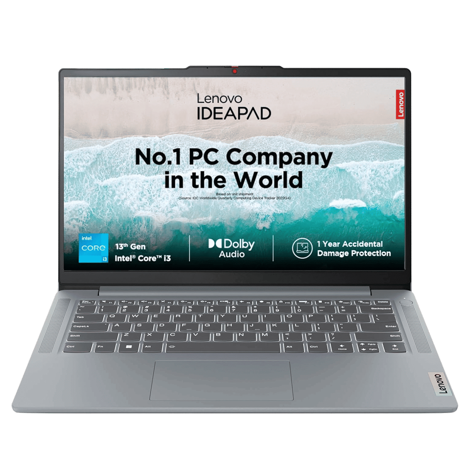 Lenovo IdeaPad Slim 3 14IRU8 Intel Core i3 13th Gen Thin & Light Laptop (8GB, 512GB SSD, Windows 11 Home, 14 inch Full HD Display, MS Office Home 2024, Arctic Grey, 1.37 KG)