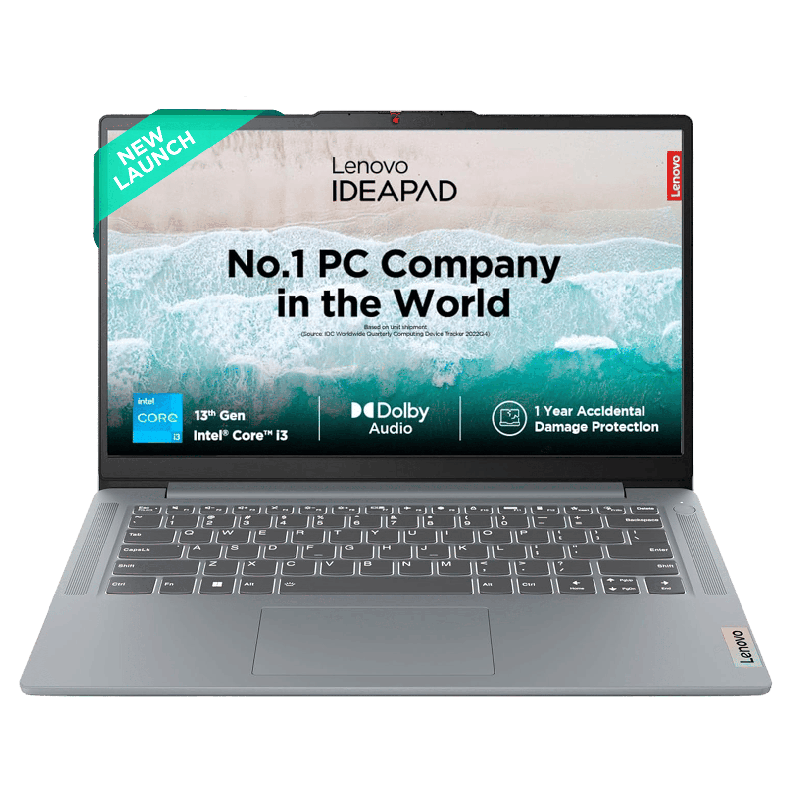 Lenovo IdeaPad Slim 3 14IRU8 Intel Core i3 13th Gen Thin & Light Laptop (8GB, 512GB SSD, Windows 11 Home, 14 inch Full HD Display, MS Office Home 2024, Arctic Grey, 1.37 KG)