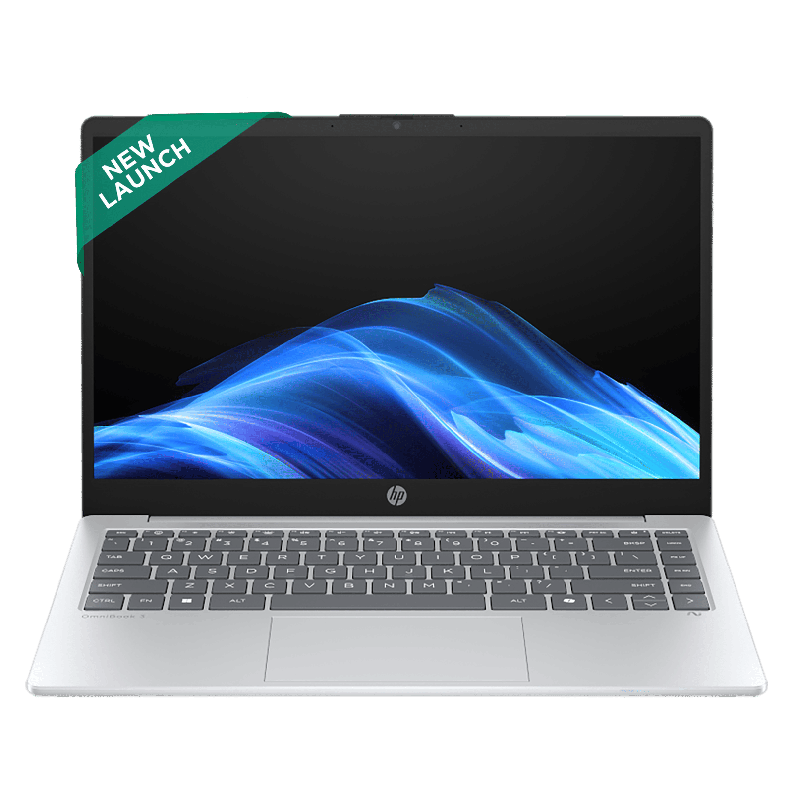 HP OmniBook 3 14-ha0000AU AMD Ryzen AI 5 Thin & Light Laptop (16GB, 512GB SSD, Windows 11 Home, 14 inch Full HD Display, Glacier Silver, 1.47 KG)