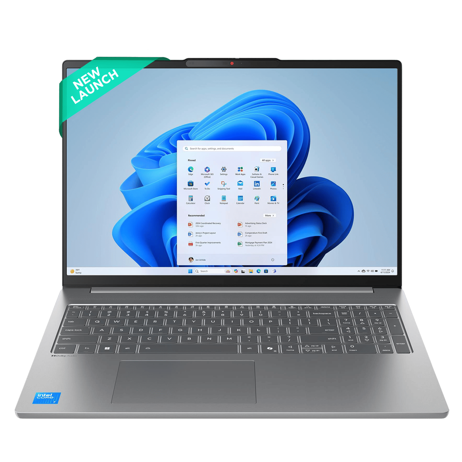 Lenovo IdeaPad Slim 16IRH10R Intel Core Thin Light Laptop (16GB,  512GB SSD, Windows 11 Home, 16 inch WUXGA IPS Display, MS Office Home 2024, 