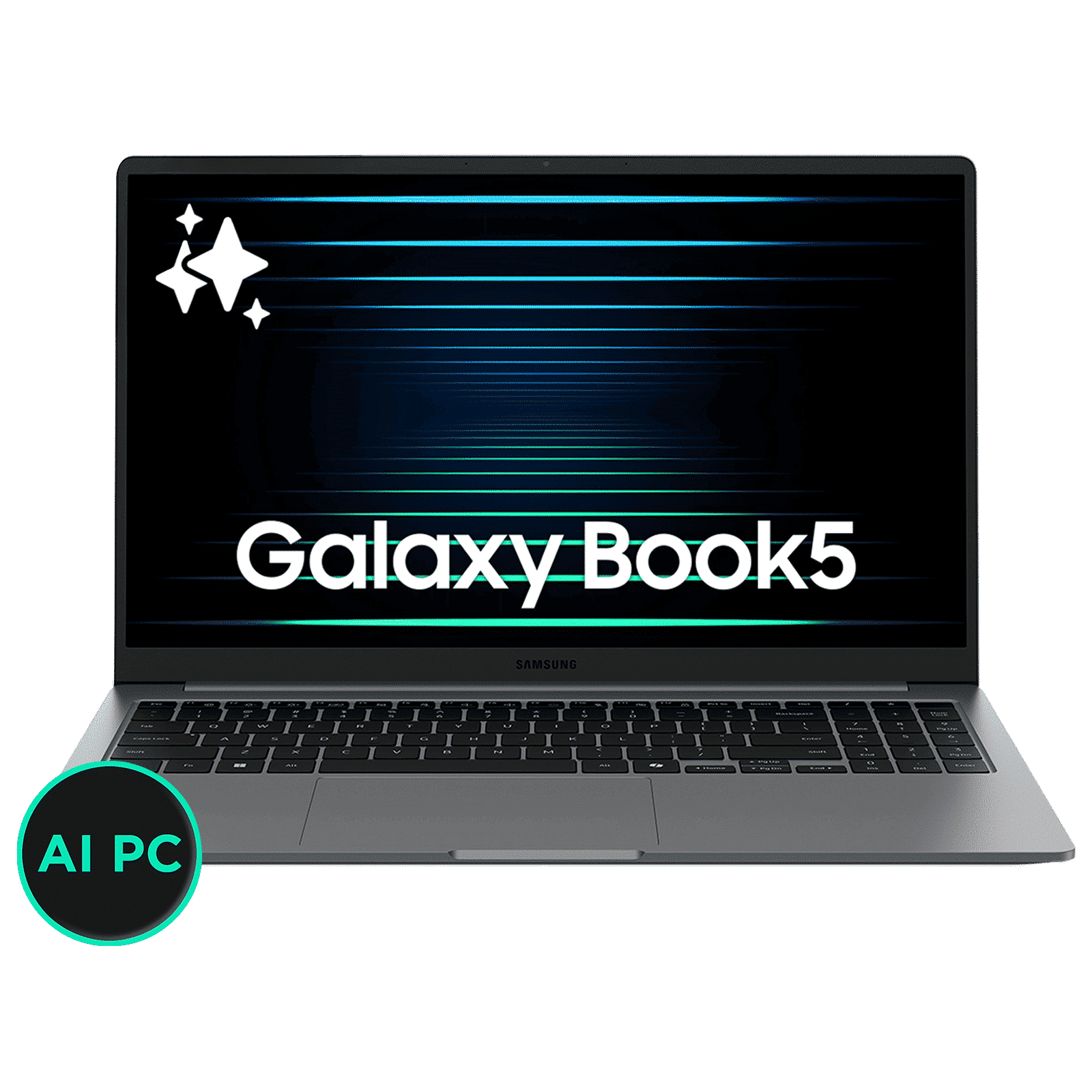 SAMSUNG Galaxy Book5 Intel Core Ultra 7 Thin & Light Laptop (16GB, 1TB SSD, Windows 11 Home, 15.6 inch Full HD IPS Display, MS Office Home 2024, Gray, 1.55 KG)