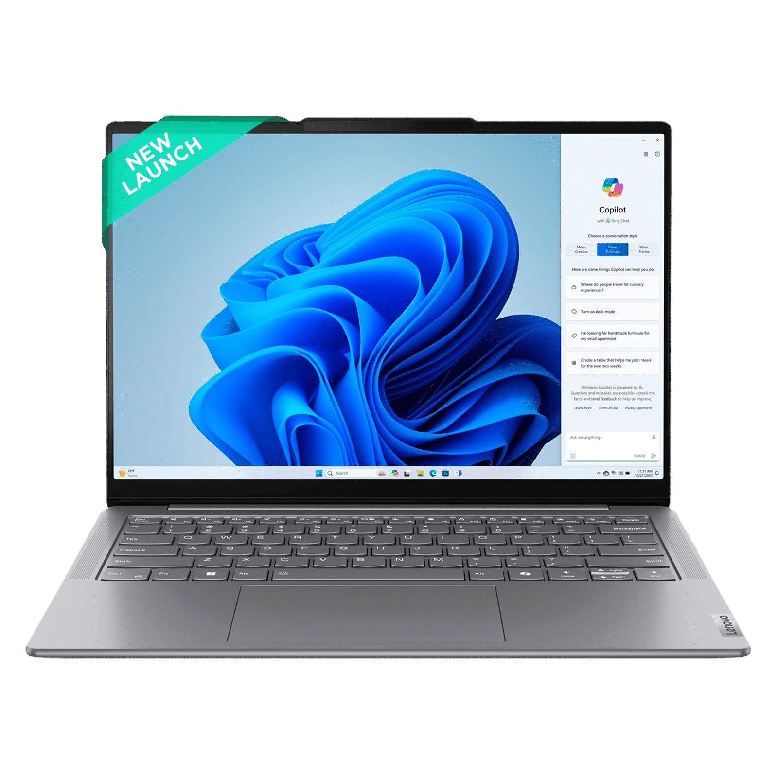 Lenovo Yoga Slim 7 14IMH9 Intel Core Ultra 7 Thin & Light Laptop (32GB, 1TB SSD, Windows 11 Home, 14 inch WUXGA OLED Display, MS Office Home 2024, Luna Grey, 1.39 KG)