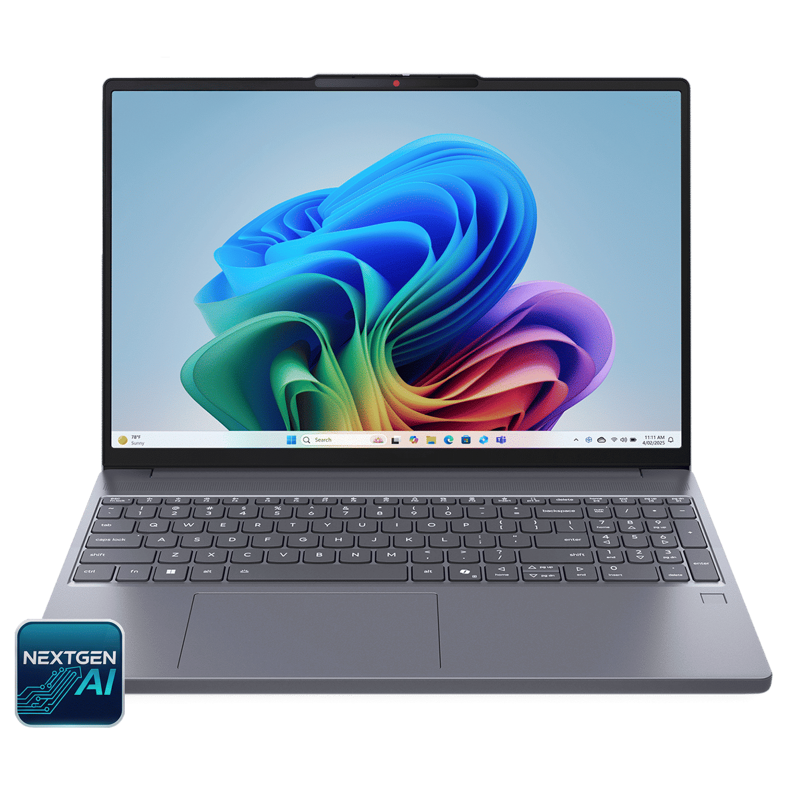 Lenovo IdeaPad Slim 3 15Q8X10 Qualcomm Snapdragon X Thin & Light Laptop (16GB, 512GB SSD, Windows 11 Home, 15.3 inch WUXGA Display, MS Office Home 2024, Luna Grey, 1.55 KG)