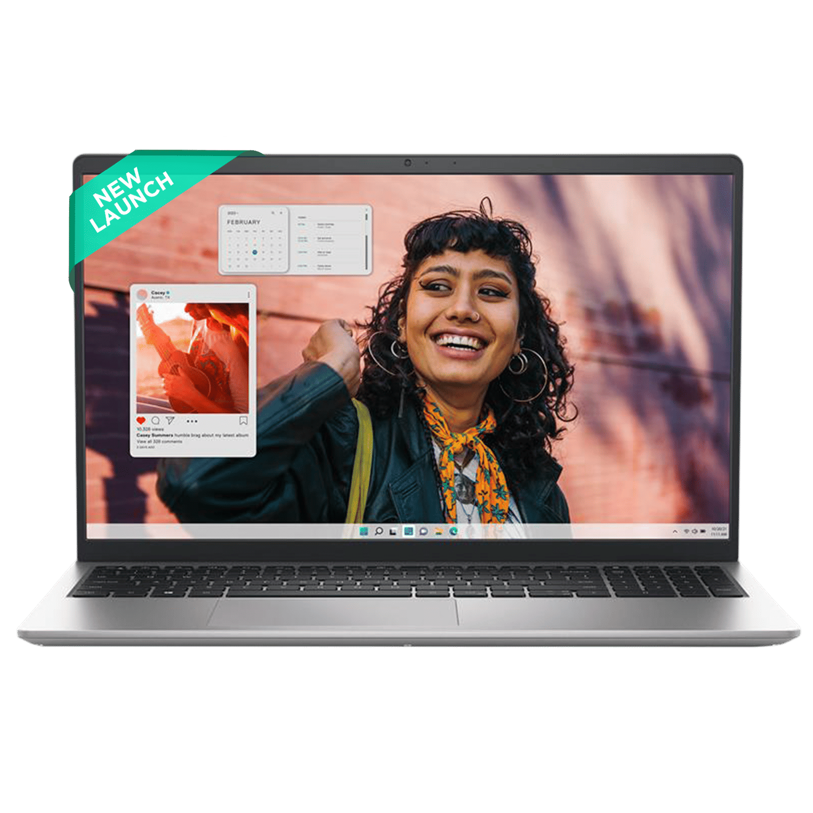 DELL DC 15250 Intel Core 3 Thin & Light Laptop (8GB, 512GB SSD, Windows 11, 15.6 inch Full HD Display, MS Office Home 2024, Platinum Silver, 1.66 KG)