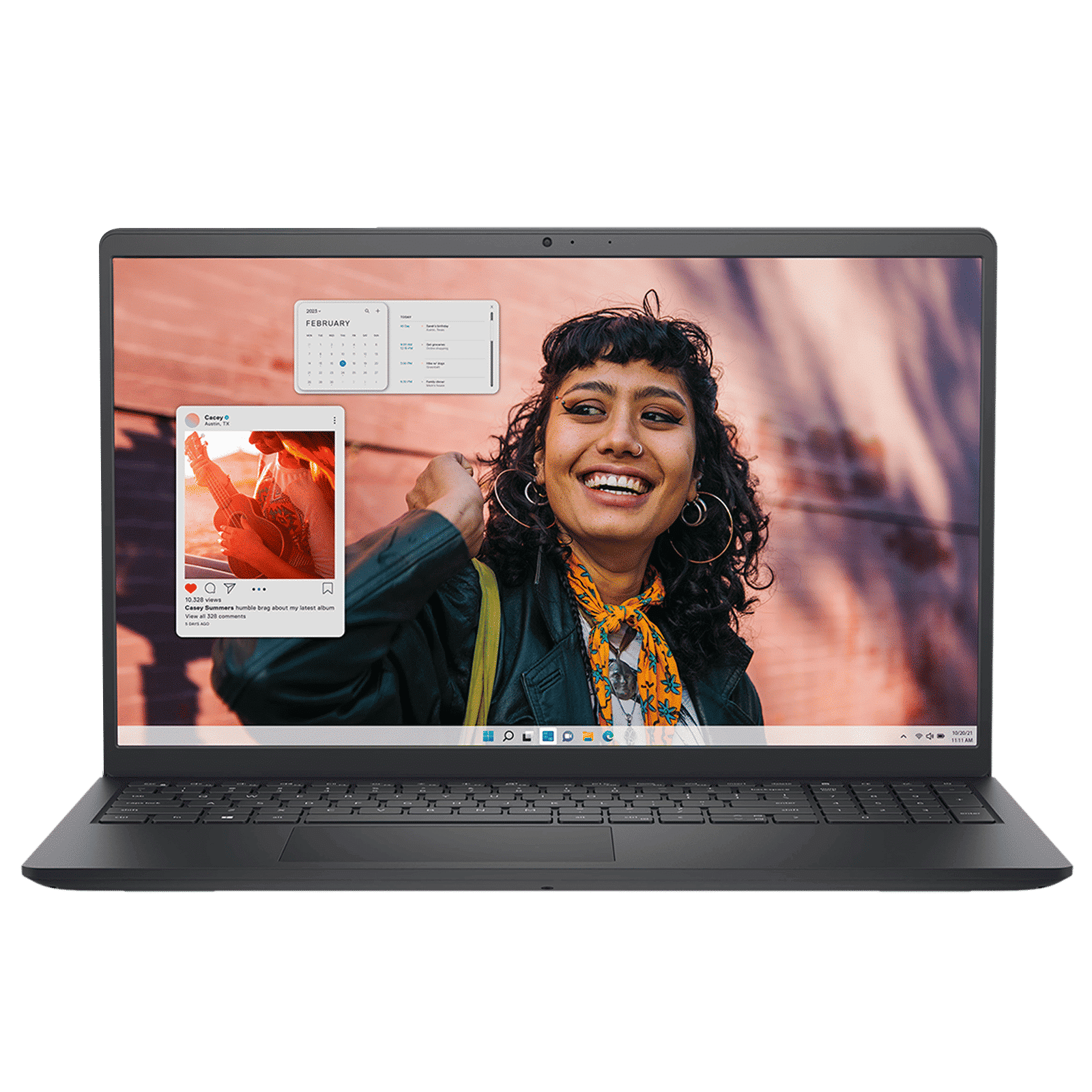 DELL Inspiron 15 Intel Core i5 13th Gen Thin & Light Laptop (8GB, 512GB SSD, Windows 11 Home, 15.6 inch Full HD IPS Display, MS Office Home, Carbon Black, 1.62 KG)