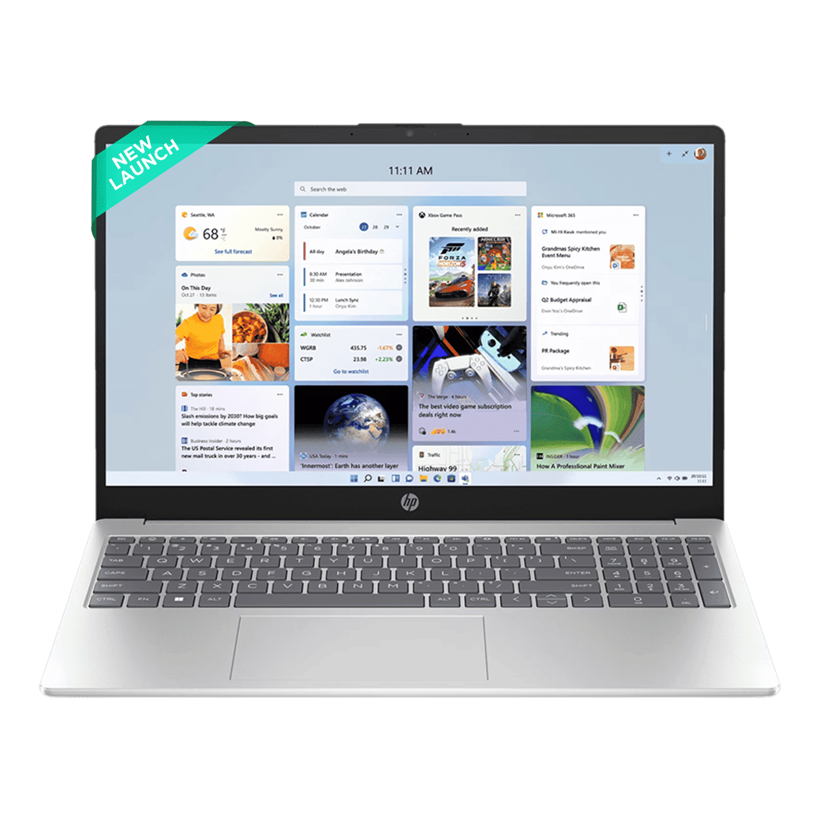 HP 15-fc0499AU AMD Ryzen 3 Laptop (8GB, 512GB SSD, Windows 11 Home, 15.6 inch Full HD IPS Display, MS Office, Natural Silver, 1.59 KG)