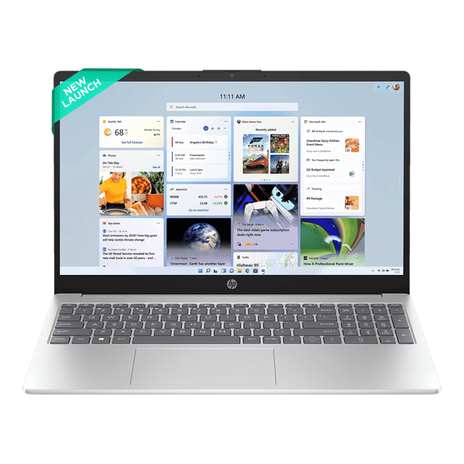 HP 15-fc0499AU AMD Ryzen 3 Laptop (8GB, 512GB SSD, Windows 11 Home, 15.6 inch Full HD IPS Display, MS Office, Natural Silver, 1.59 KG)