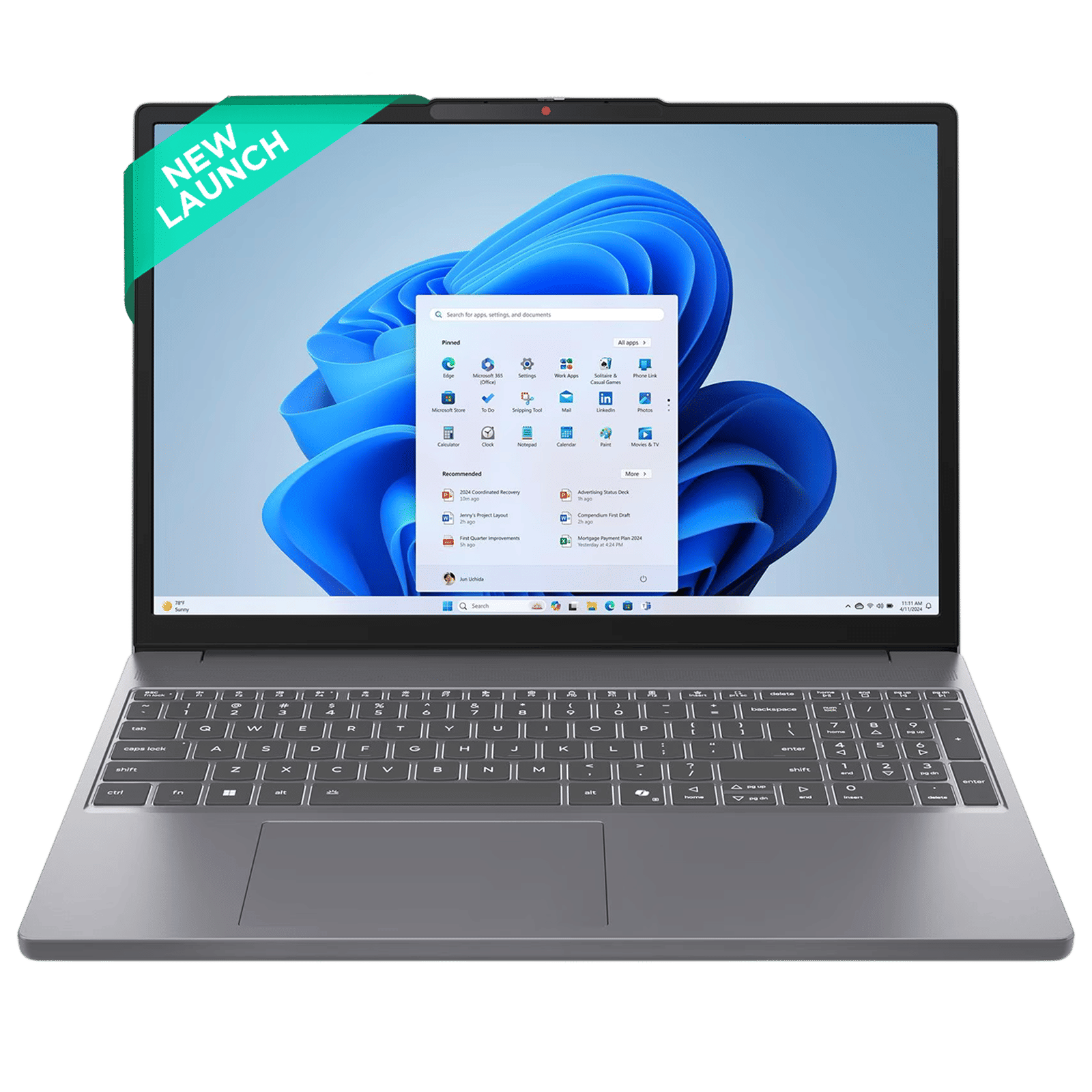 Lenovo IdeaPad Slim 3 15IRH10 Intel Core i5 13th Gen Laptop (16GB, 512GB SSD, Windows 11 Home, 15.3 inch WUXGA IPS Display, MS Office Home 2024, Luna Grey, 1.59 KG)