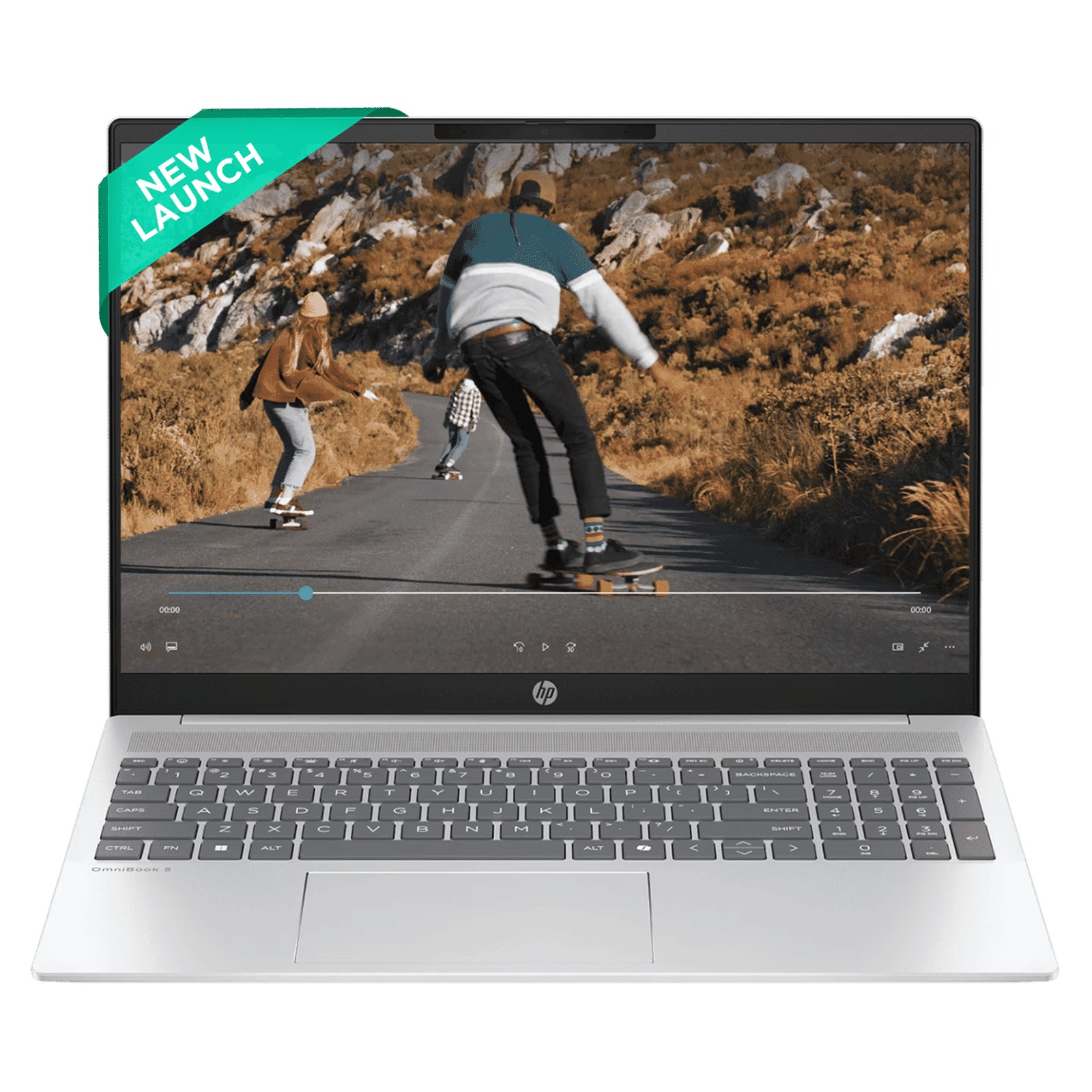 HP OmniBook 5 16-ba1008TU Intel Core i5 13th Gen Laptop (16GB, 512GB SSD, Windows 11 Home, 16 inch 2K IPS Display, MS Office 2024, Glacier Silver Aluminum, 1.77 KG)
