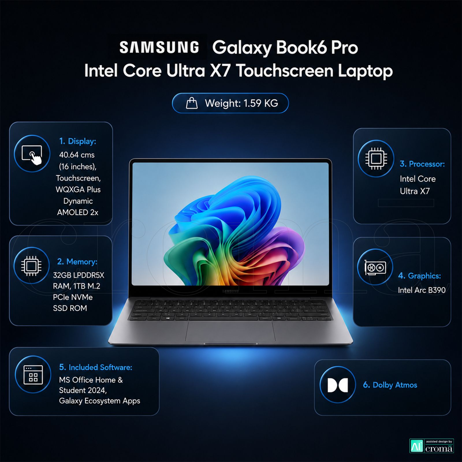 Samsung Galaxy Book6 Pro (NP960XJG-KG4IN)