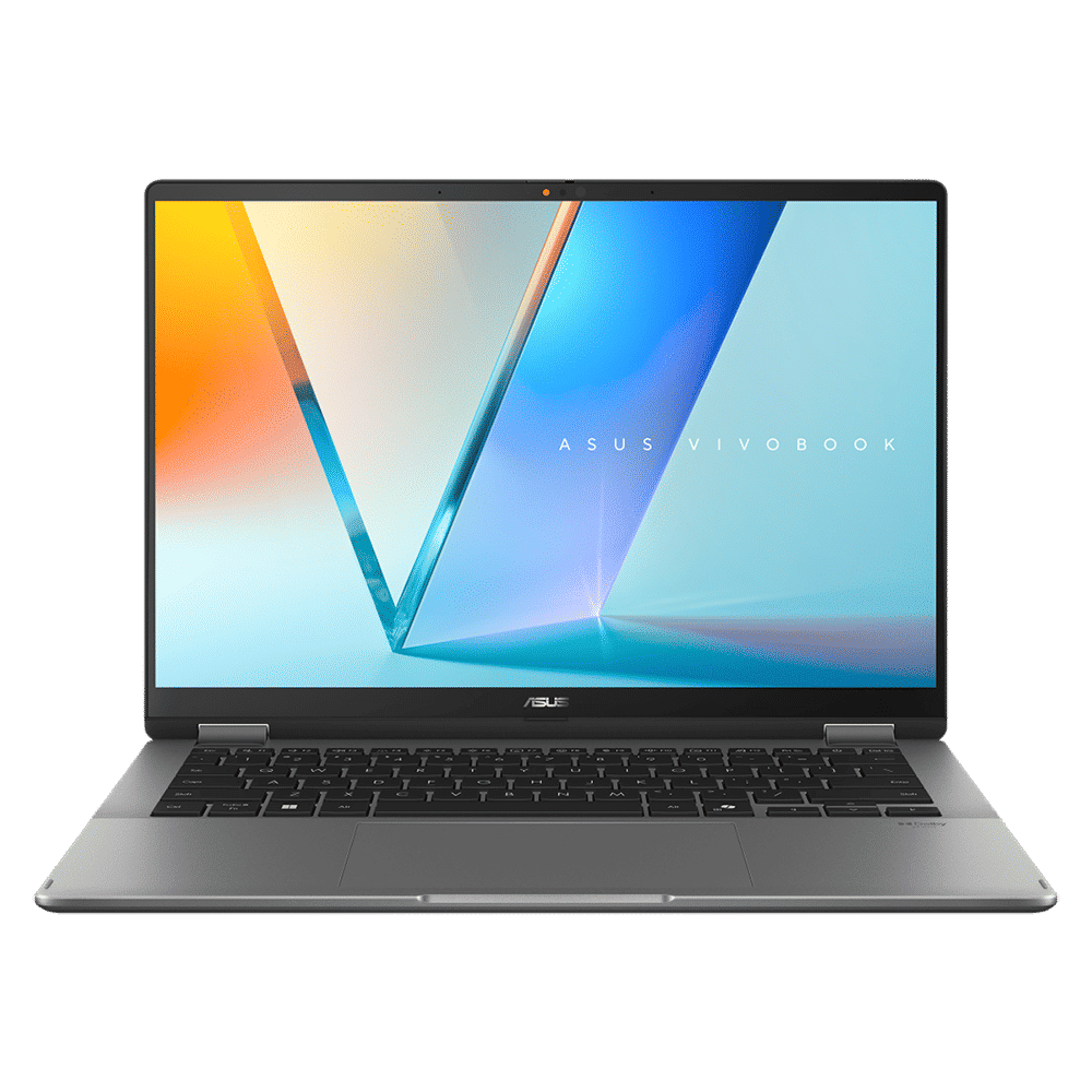 ASUS Vivobook 14 Flip Intel Core Ultra 5 Touchscreen 2-in-1 Laptop (16GB, 512GB SSD, Windows 11 Home, 14 inch WUXGA OLED Display, MS Office Home 2024 & MS 365 Basic, Matte Gray, 1.57 KG)