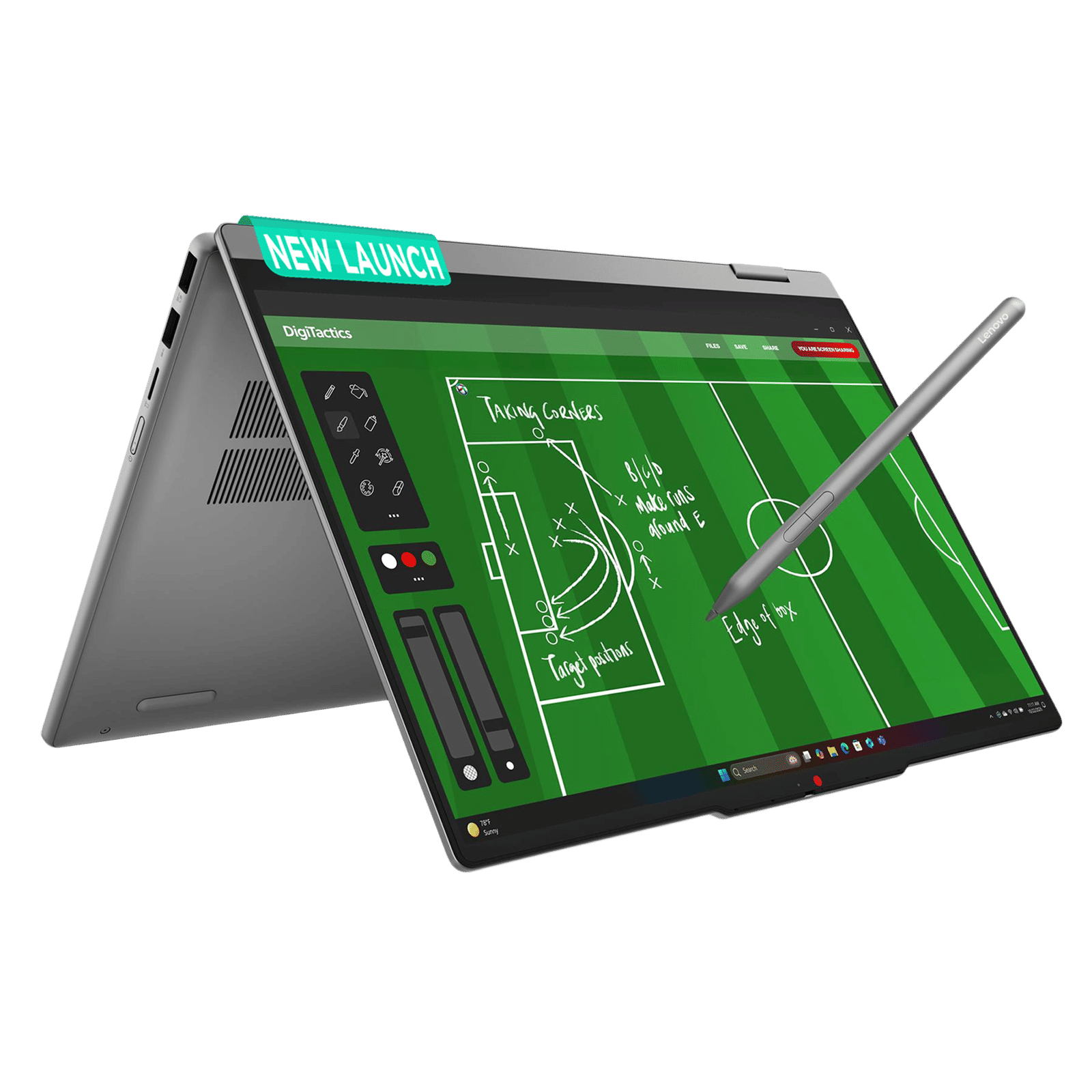 Lenovo IdeaPad 5 14IPH11 Intel Core Ultra 5 Touchscreen 2-in-1 Laptop (16GB, 512GB SSD, Windows 11 Home, 14 inch WUXGA IPS Display, MS Office 2024, Luna Grey, 1.54 KG)
